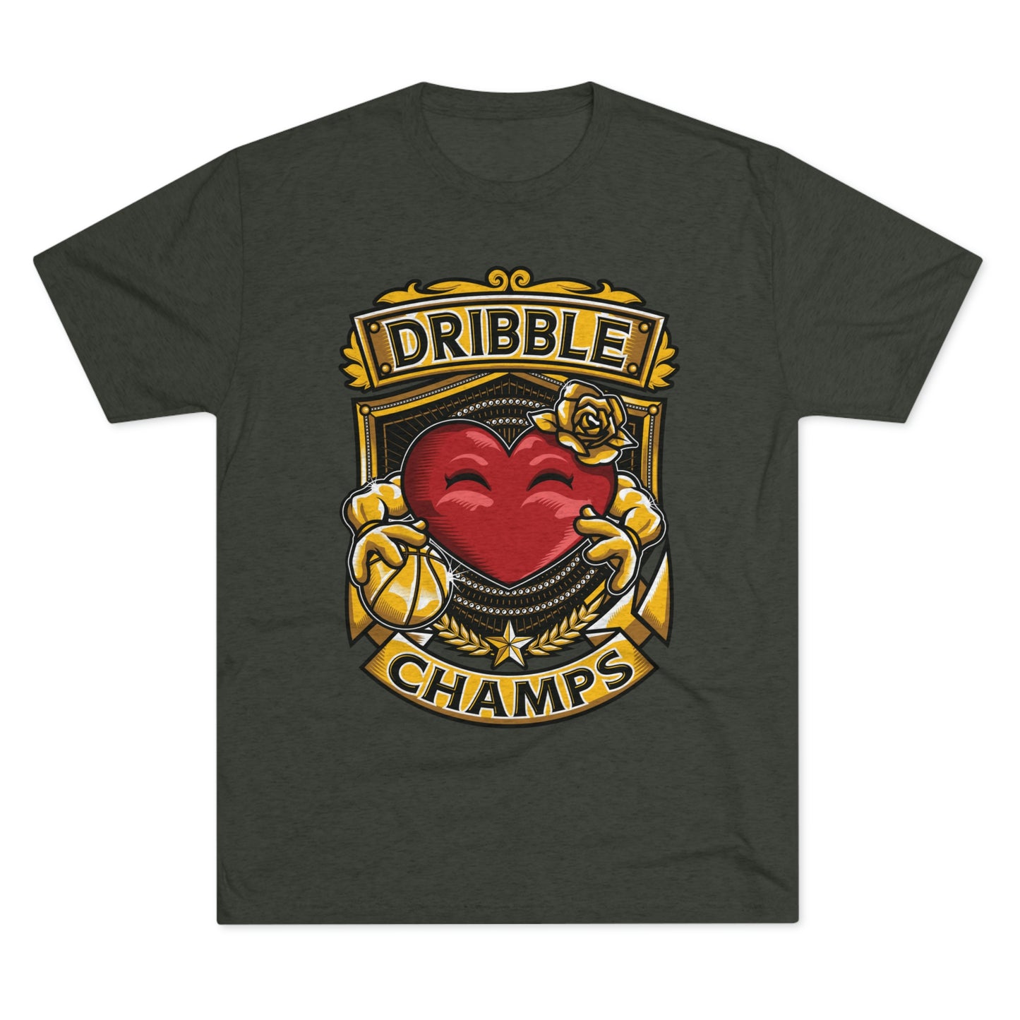 DRIBBLE CHAMPS - PREMIUM SOFT - Unisex Tri-Blend Crew Tee (Next Level 6010)