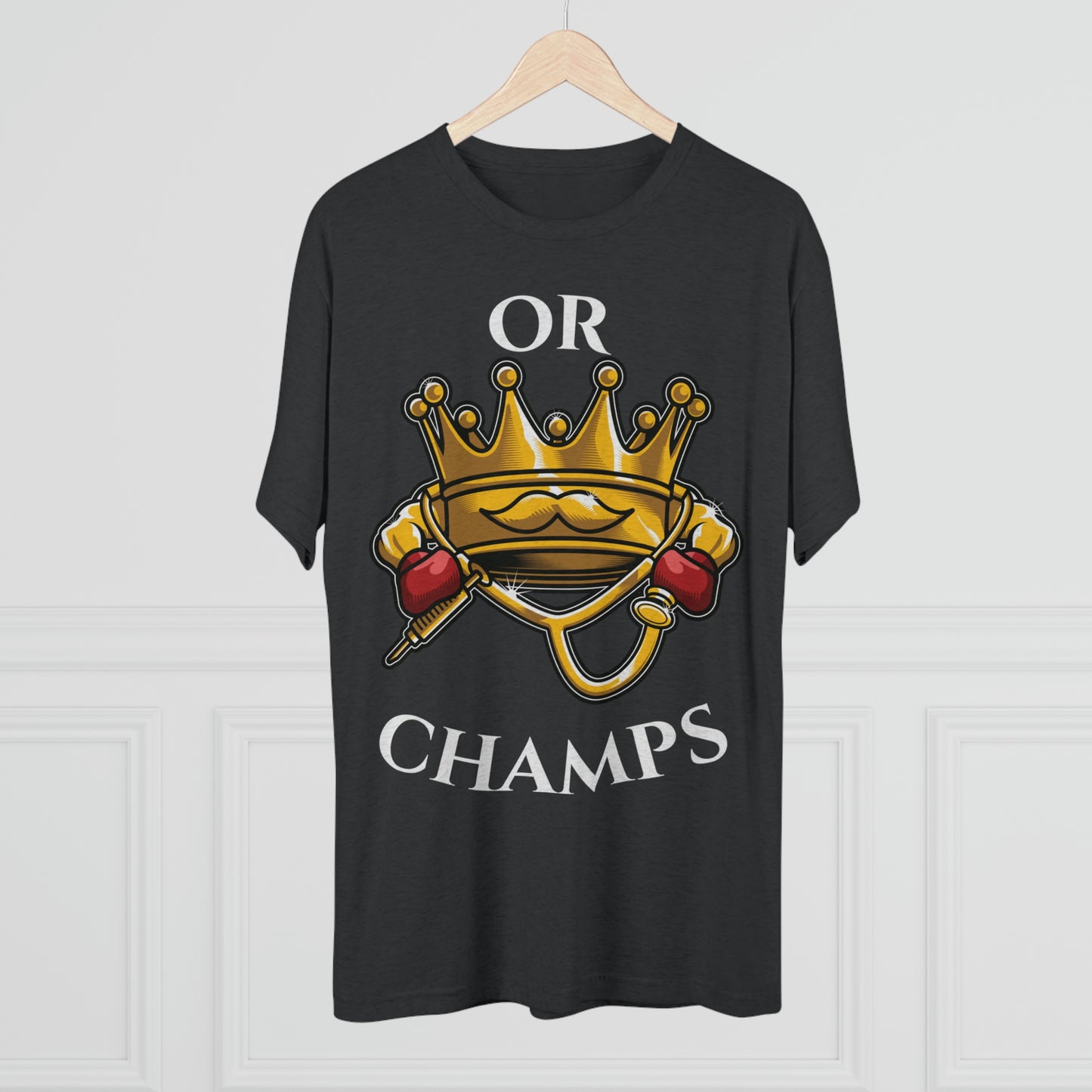 OR CHAMPS (No background) - PREMIUM SOFT - Unisex Tri-Blend Crew Tee (Next Level 6010)