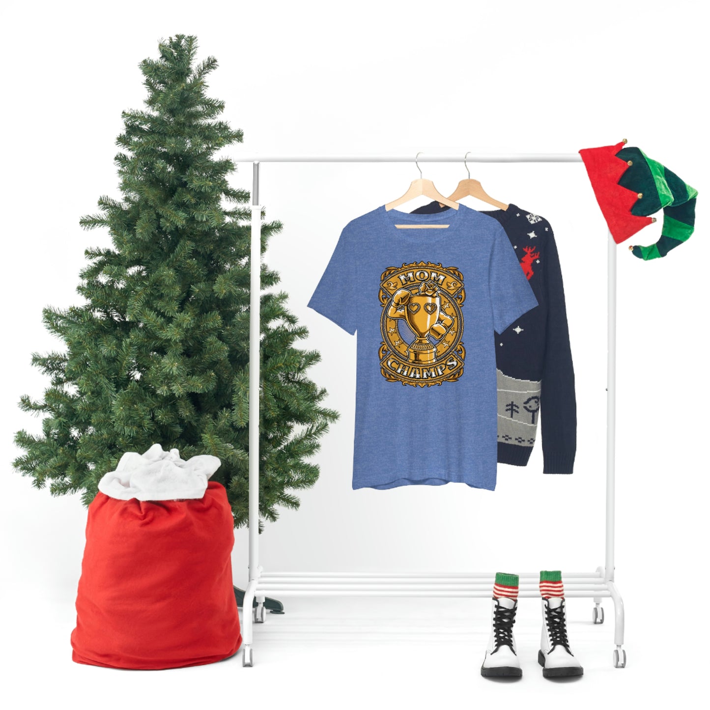 Mom Champs (Gold)! Unisex Jersey Short Sleeve Tee (Bella+Canvas)