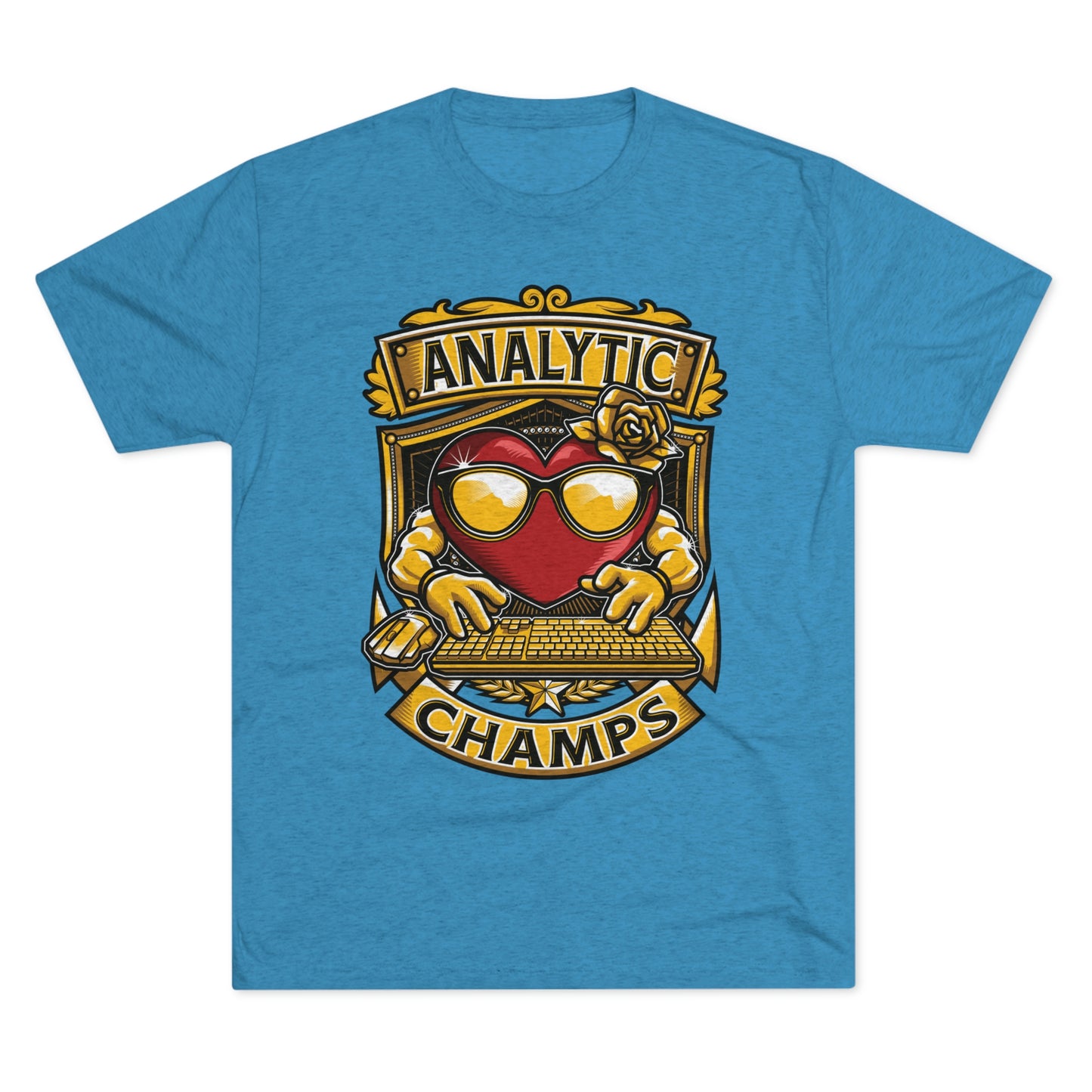 ANALYTICS CHAMPS - PREMIUM SOFT - Unisex Tri-Blend Crew Tee (Next Level 6010)