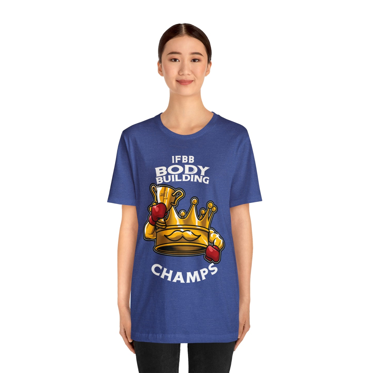 IFBB BODY BUILDING CHAMPS (v2) - Unisex Jersey Short Sleeve Tee (Bella+Canvas)