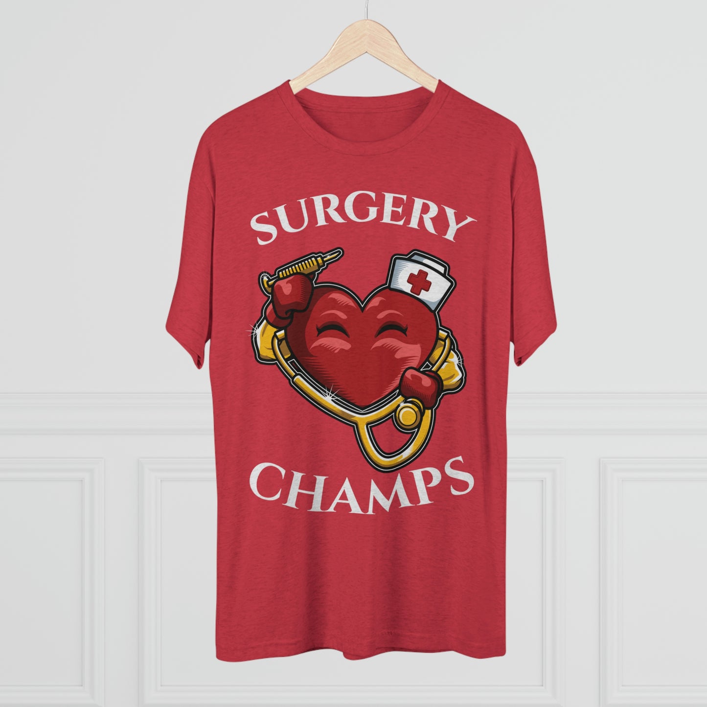 SURGERY CHAMPS - PREMIUM SOFT - Unisex Tri-Blend Crew Tee (Next Level 6010)