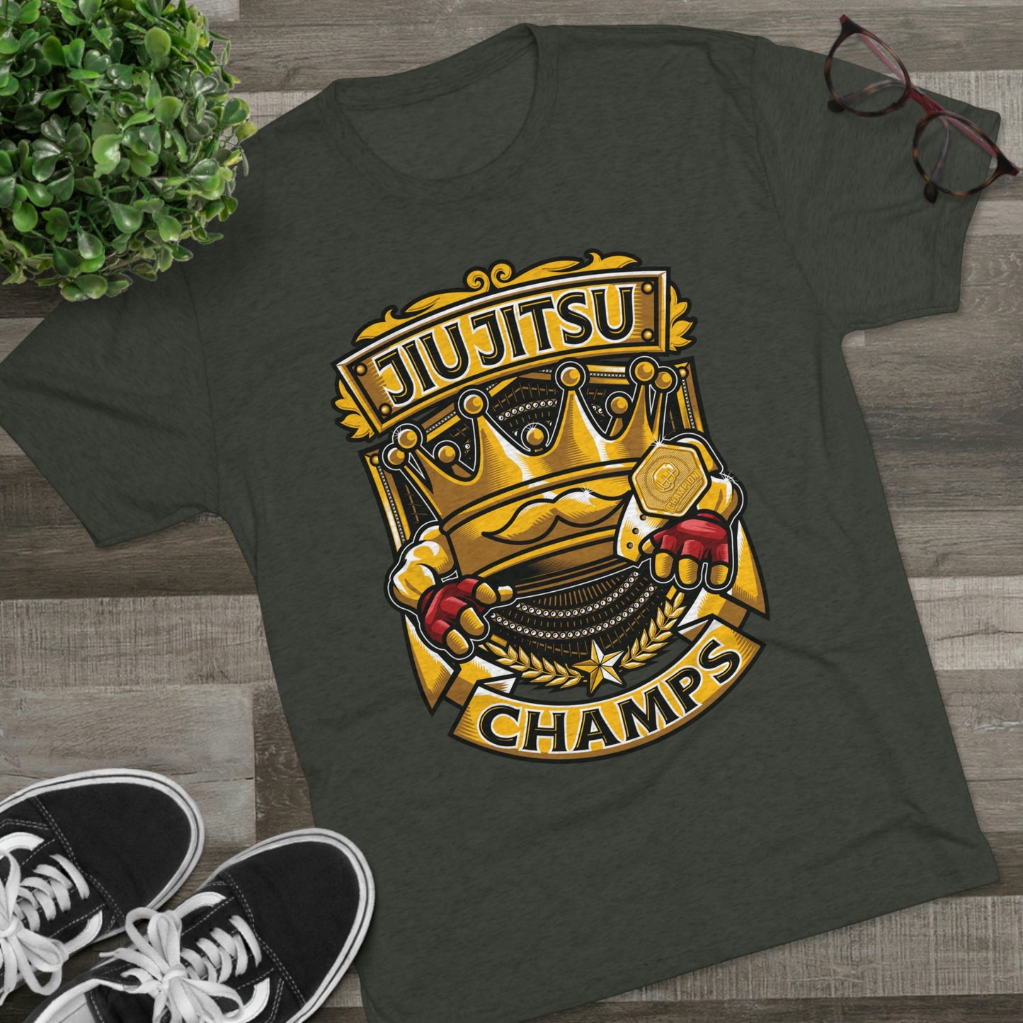 JIUJITSU CHAMPS - PREMIUM SOFT - Unisex Tri-Blend Crew Tee (Next Level 6010)