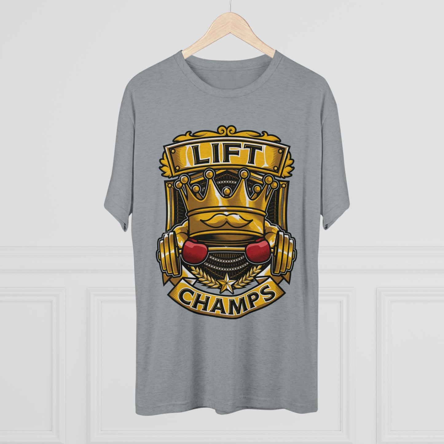 LIFT CHAMPS - PREMIUM SOFT - Unisex Tri-Blend Crew Tee (Next Level 6010)