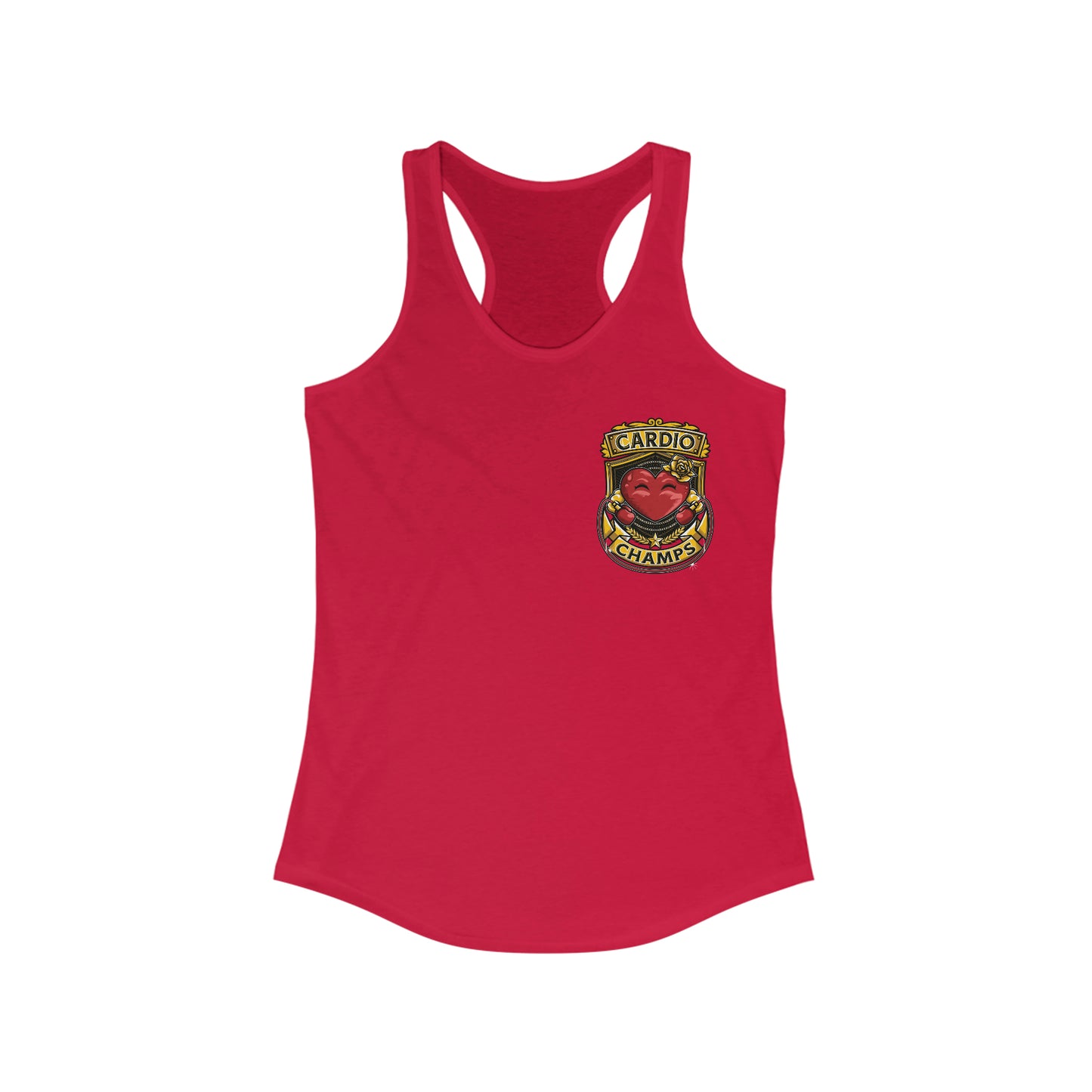 CARDIO CHAMPS (Small Logo) - Women's Ideal Racerback Tank