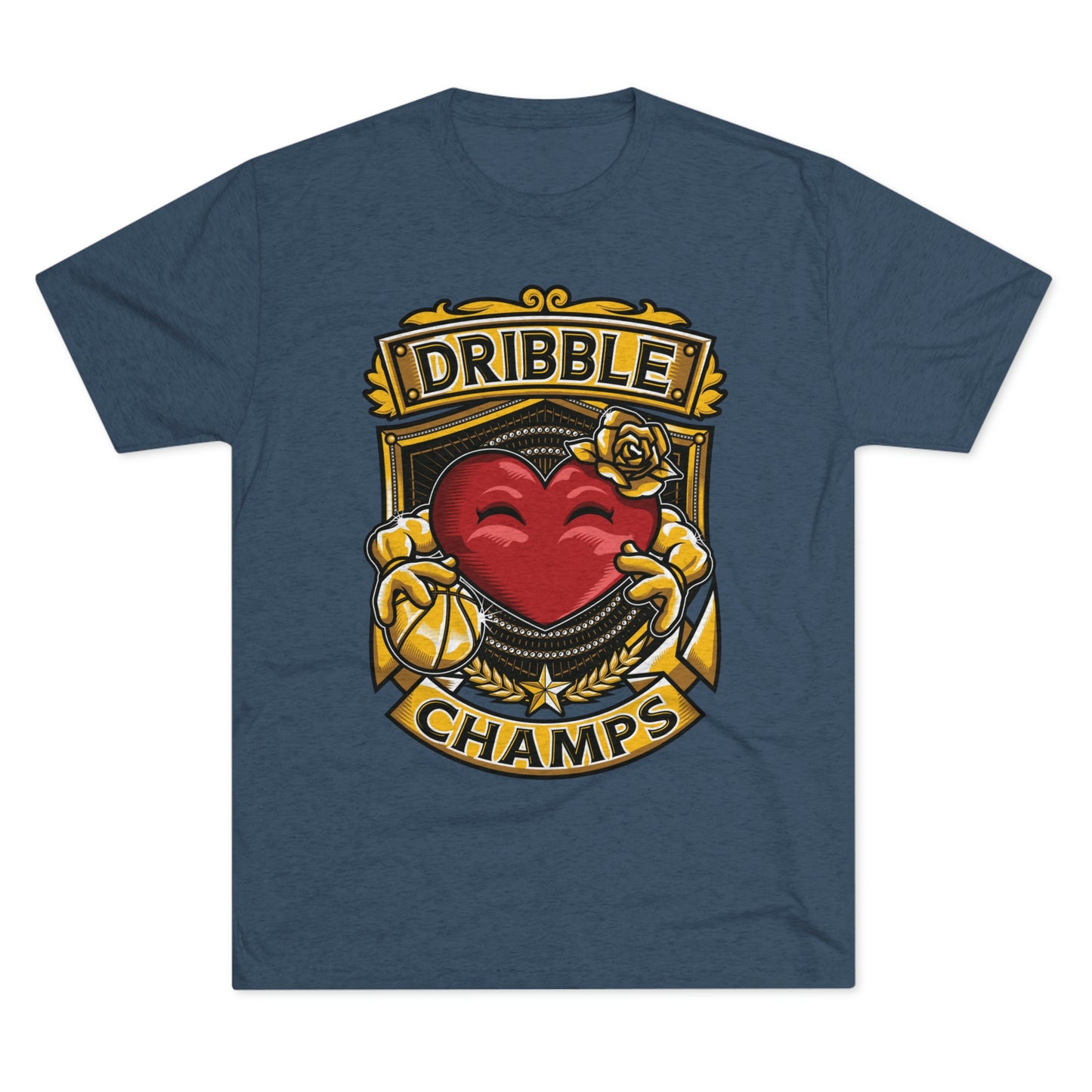 DRIBBLE CHAMPS - PREMIUM SOFT - Unisex Tri-Blend Crew Tee (Next Level 6010)