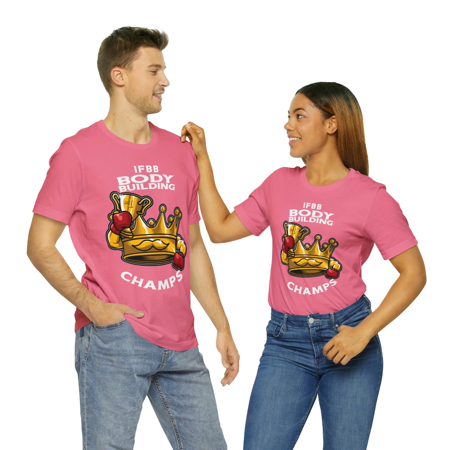 IFBB BODY BUILDING CHAMPS (v2) - Unisex Jersey Short Sleeve Tee (Bella+Canvas)