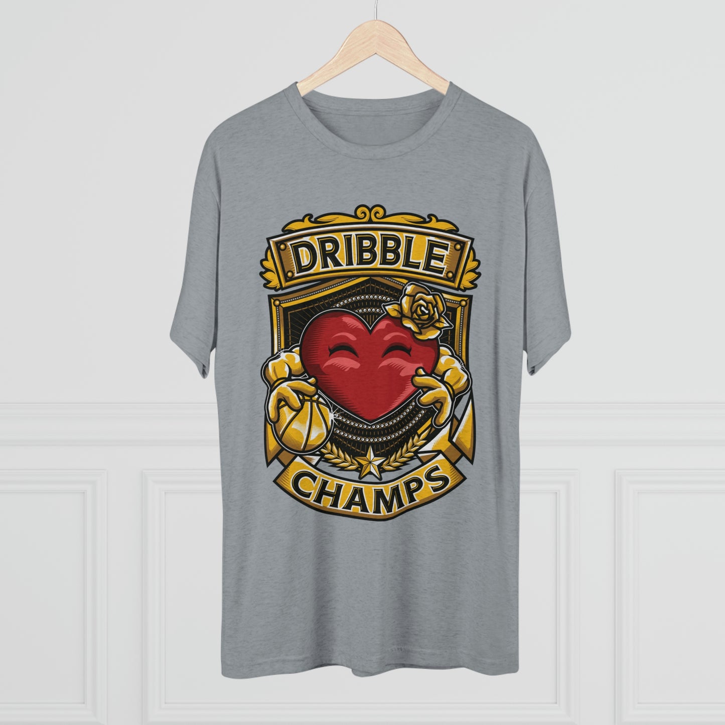 DRIBBLE CHAMPS - PREMIUM SOFT - Unisex Tri-Blend Crew Tee (Next Level 6010)
