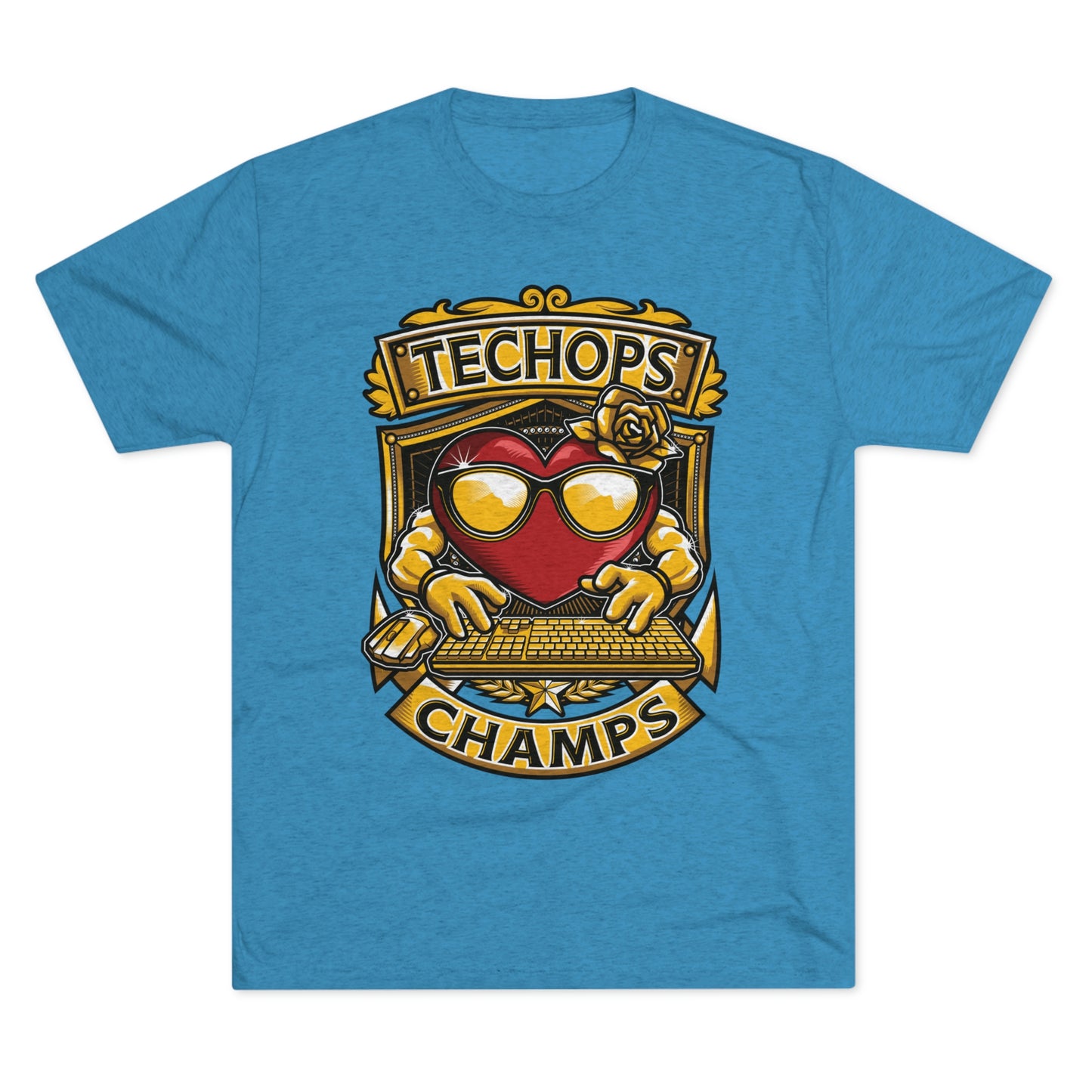 TECHOPS CHAMPS - PREMIUM SOFT - Unisex Tri-Blend Crew Tee (Next Level 6010)
