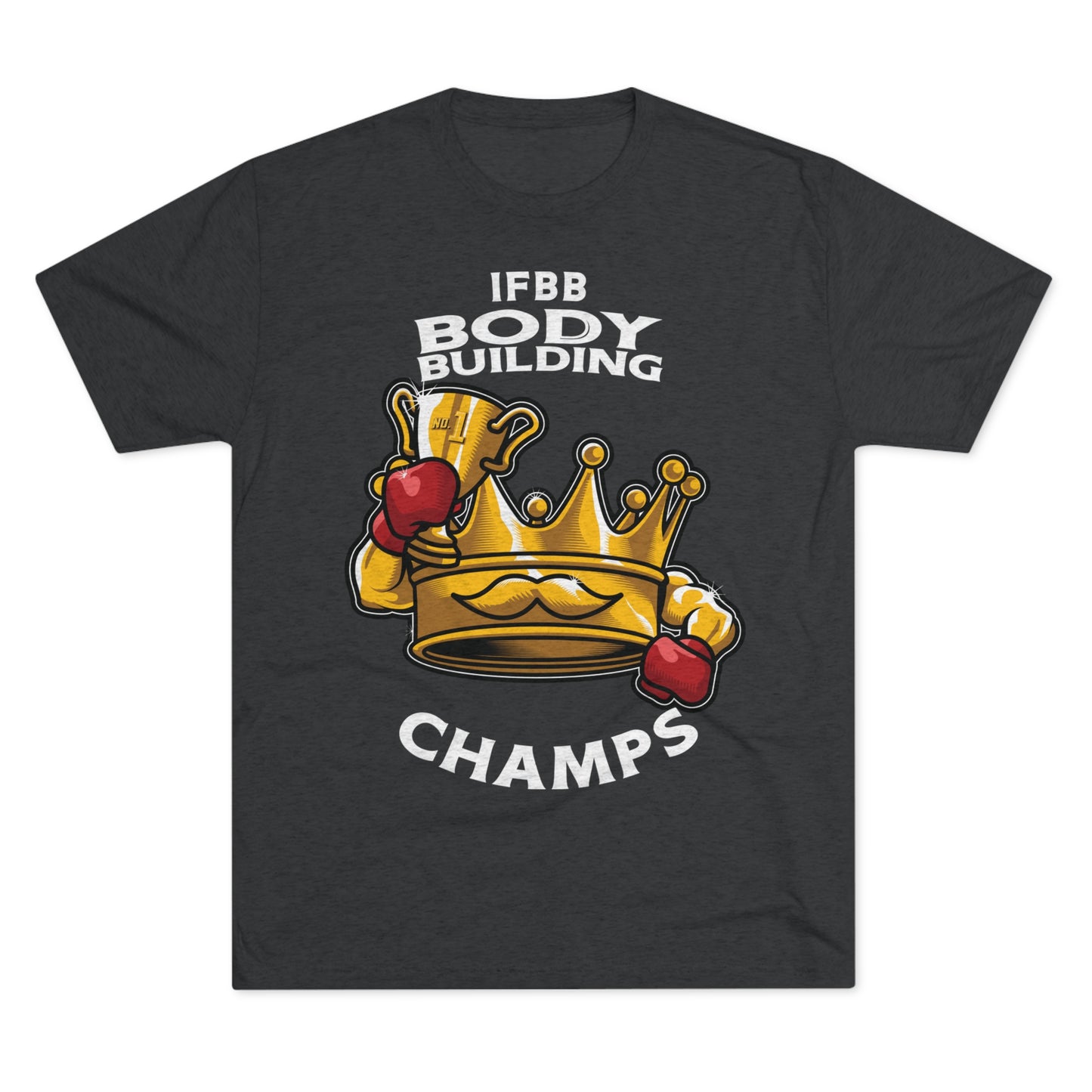 IFBB BODY BUILDING CHAMPS (v2) - PREMIUM SOFT - Unisex Tri-Blend Crew Tee (Next Level 6010)