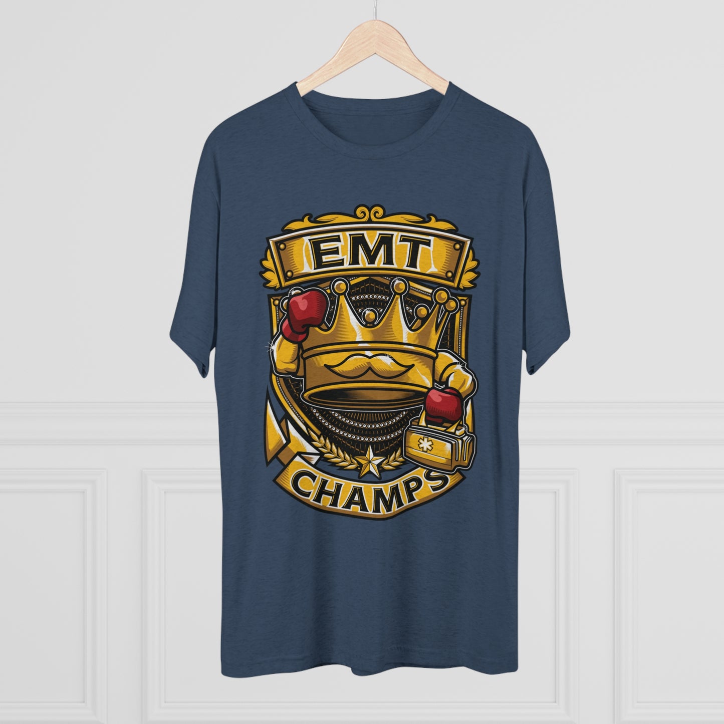EMT CHAMPS - PREMIUM SOFT - Unisex Tri-Blend Crew Tee (Next Level 6010)