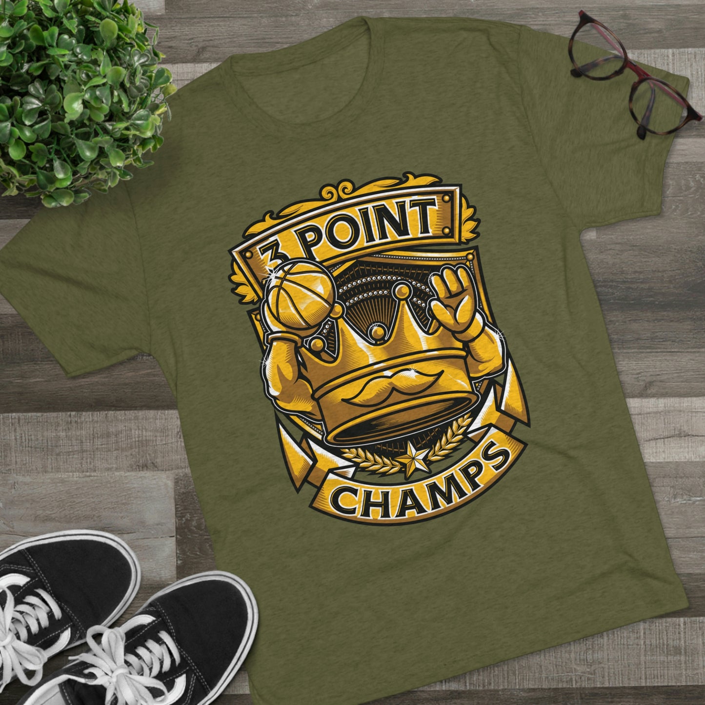 3 POINT CHAMPS - PREMIUM SOFT - Unisex Tri-Blend Crew Tee (Next Level 6010)