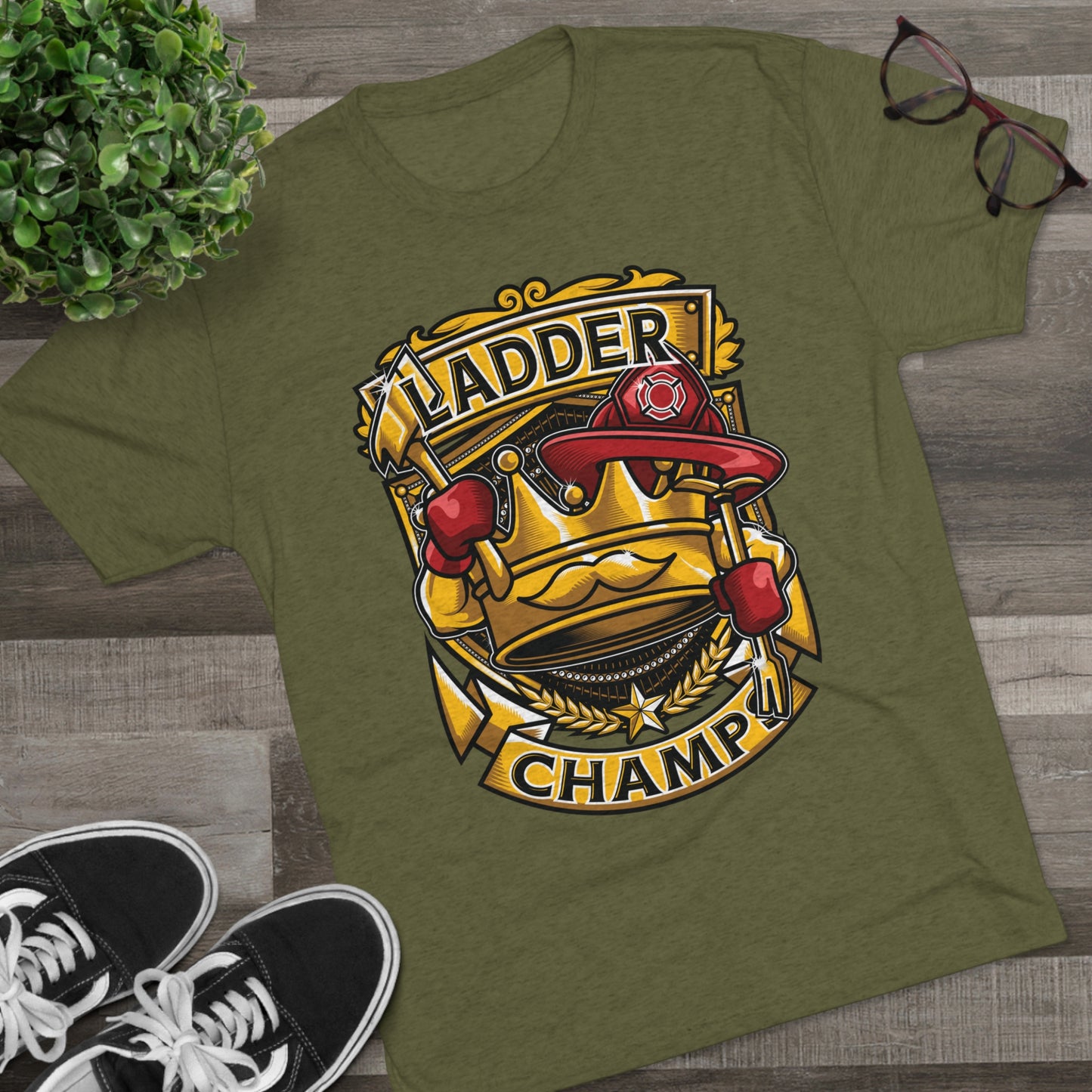 LADDER CHAMPS - PREMIUM SOFT - Unisex Tri-Blend Crew Tee (Next Level 6010)