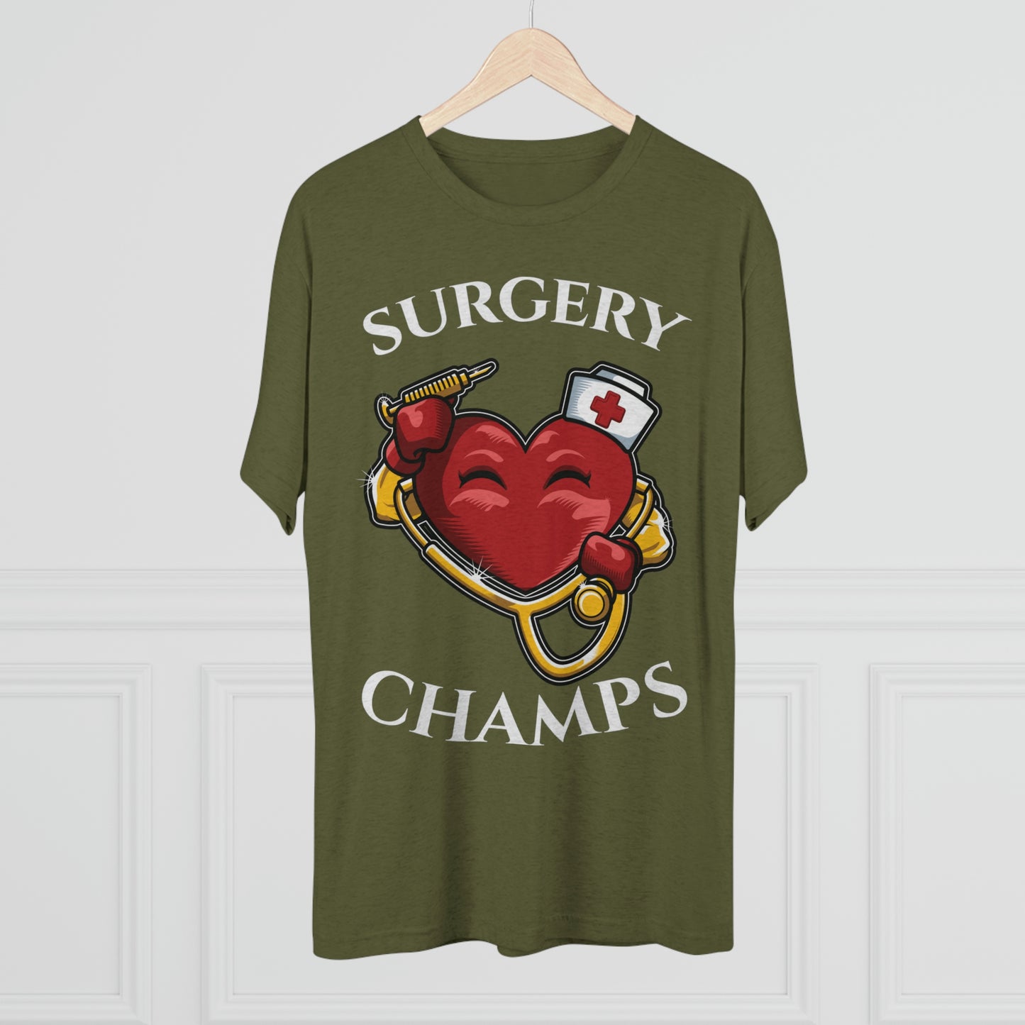SURGERY CHAMPS - PREMIUM SOFT - Unisex Tri-Blend Crew Tee (Next Level 6010)