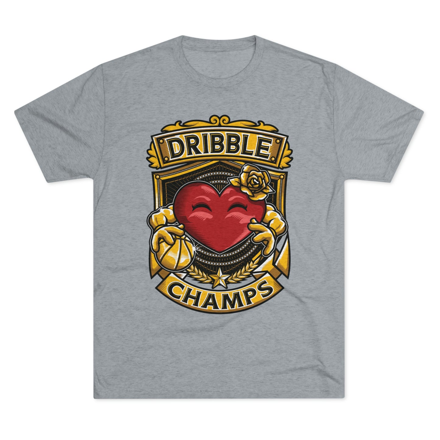 DRIBBLE CHAMPS - PREMIUM SOFT - Unisex Tri-Blend Crew Tee (Next Level 6010)