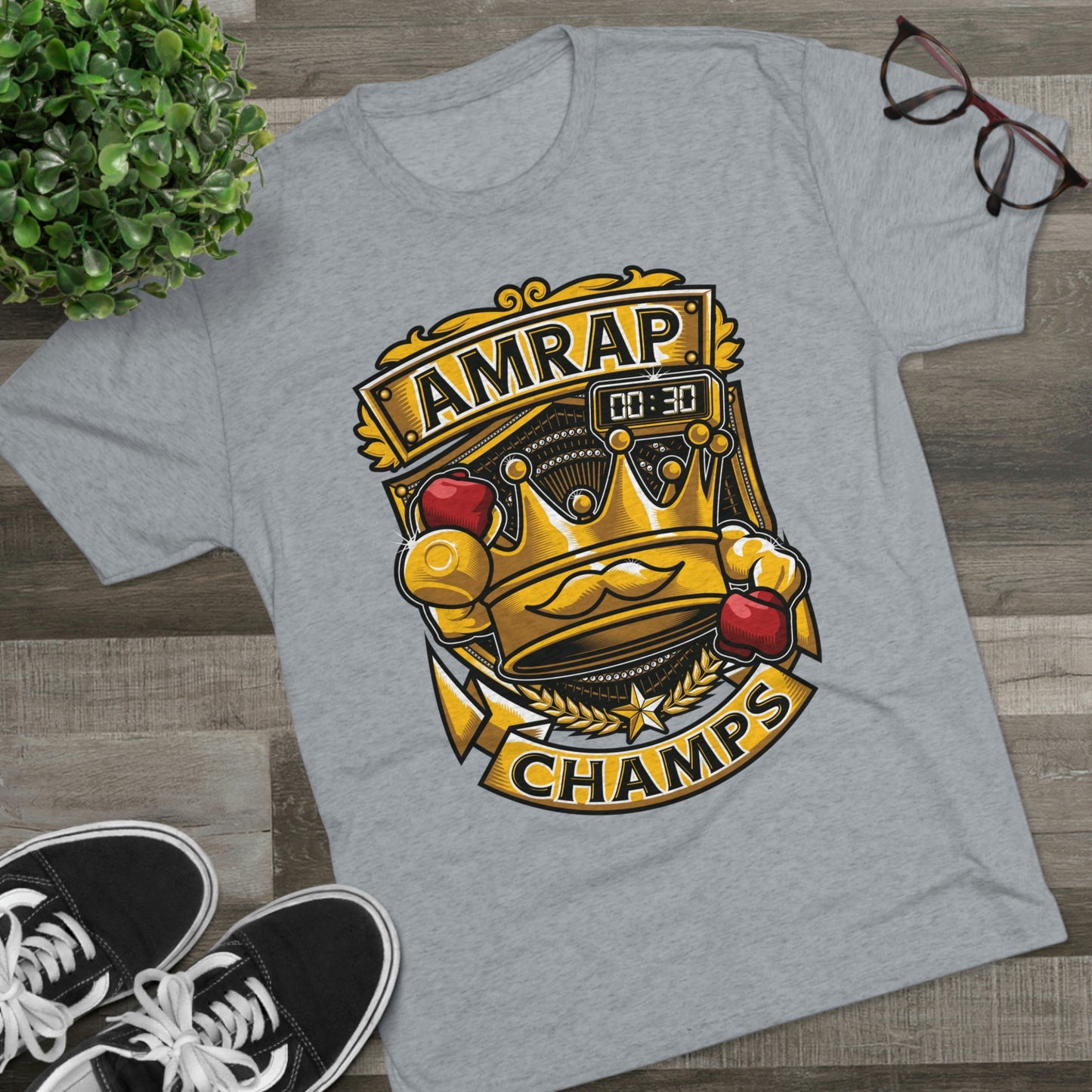 AMRAP CHAMPS - PREMIUM SOFT - Unisex Tri-Blend Crew Tee (Next Level 6010)