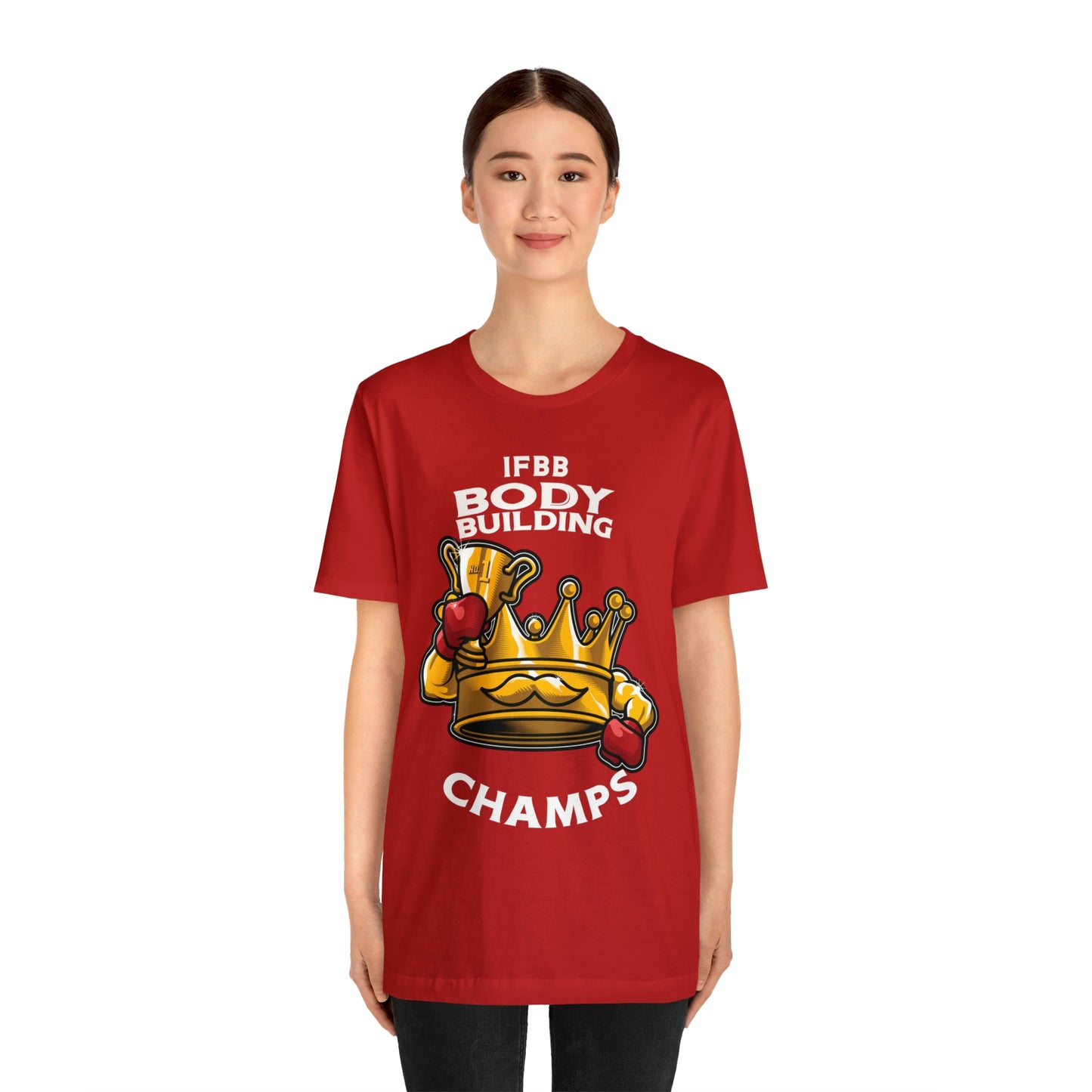 IFBB BODY BUILDING CHAMPS (v2) - Unisex Jersey Short Sleeve Tee (Bella+Canvas)