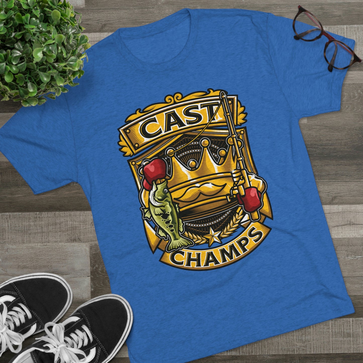 CAST CHAMPS - PREMIUM SOFT - Unisex Tri-Blend Crew Tee (Next Level 6010)