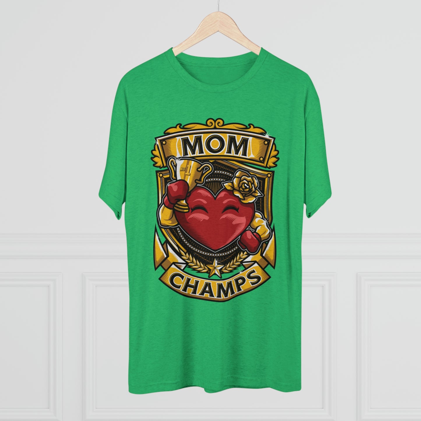 MOM CHAMPS - PREMIUM SOFT - Unisex Tri-Blend Crew Tee (Next Level 6010)