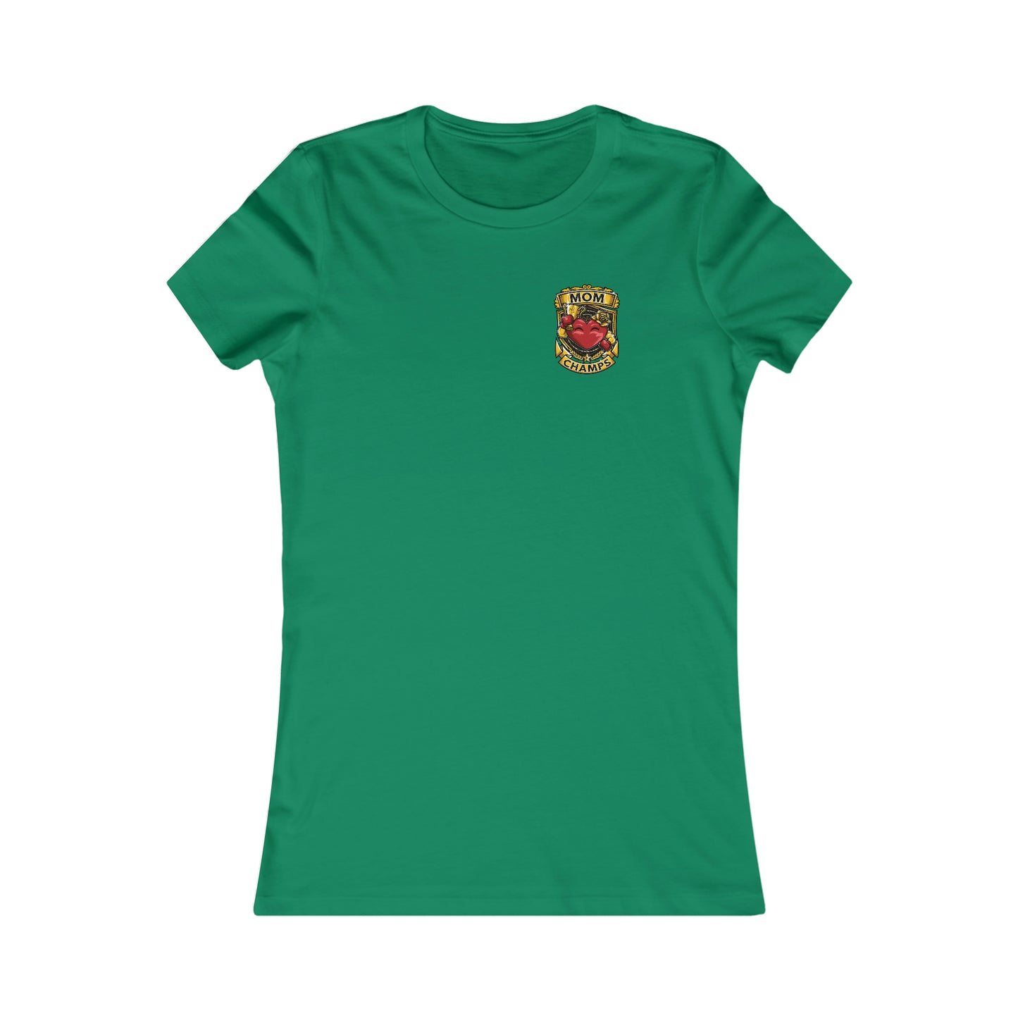 Mom Champs! (Small Front & Back Logo) - Women's Favorite Tee (Bella+Canvas)