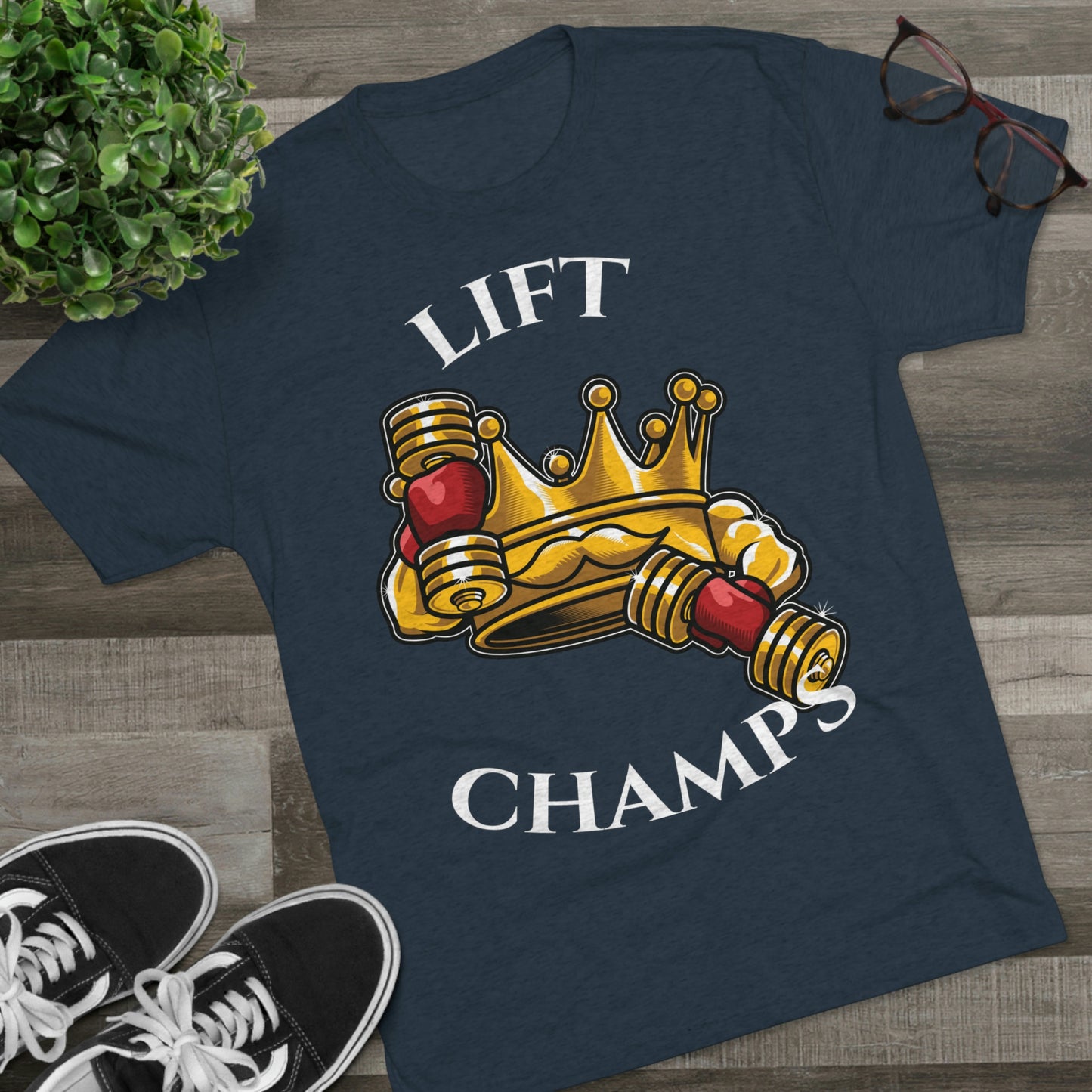 LIFT CHAMPS - PREMIUM SOFT - Unisex Tri-Blend Crew Tee (Next Level 6010)