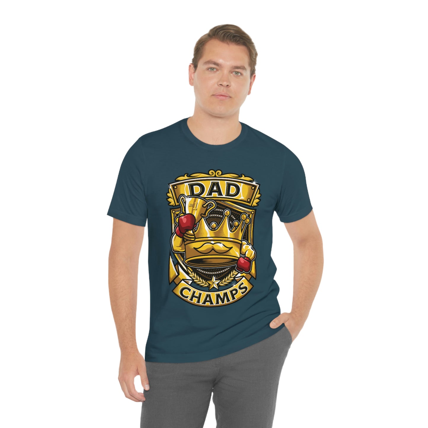 Dad Champs! - Unisex Jersey Short Sleeve Tee (Canvas-Bella)