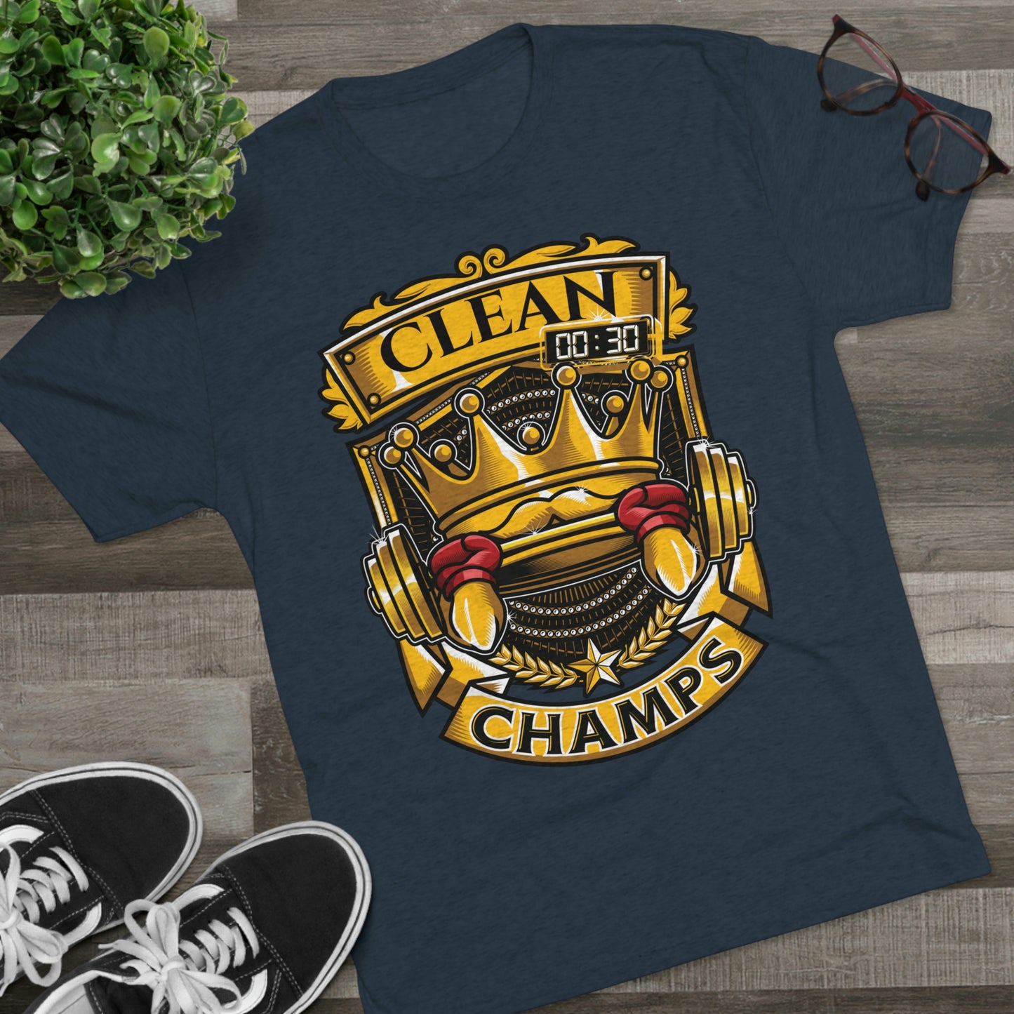 CLEAN CHAMPS - PREMIUM SOFT - Unisex Tri-Blend Crew Tee (Next Level 6010)