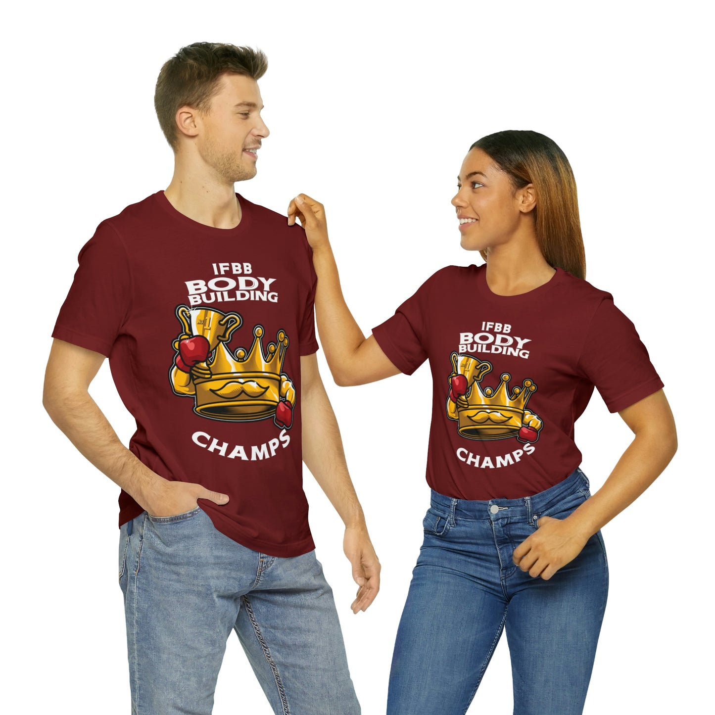 IFBB BODY BUILDING CHAMPS (v2) - Unisex Jersey Short Sleeve Tee (Bella+Canvas)