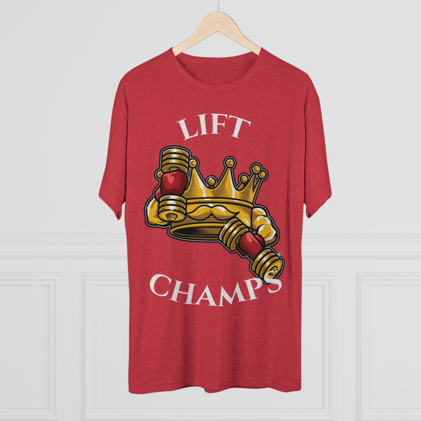 LIFT CHAMPS - PREMIUM SOFT - Unisex Tri-Blend Crew Tee (Next Level 6010)