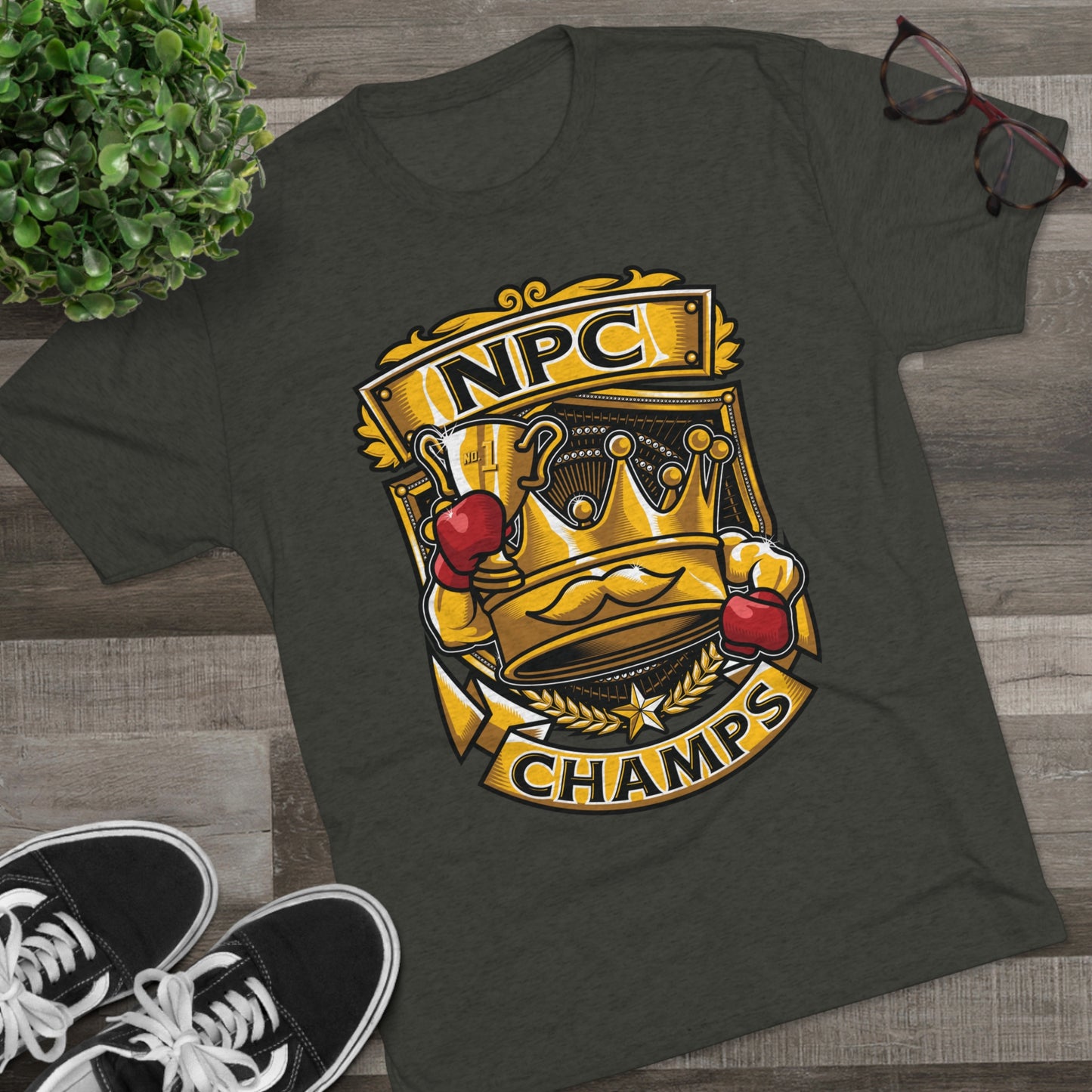 NPC CHAMPS - PREMIUM SOFT - Unisex Tri-Blend Crew Tee (Next Level 6010)