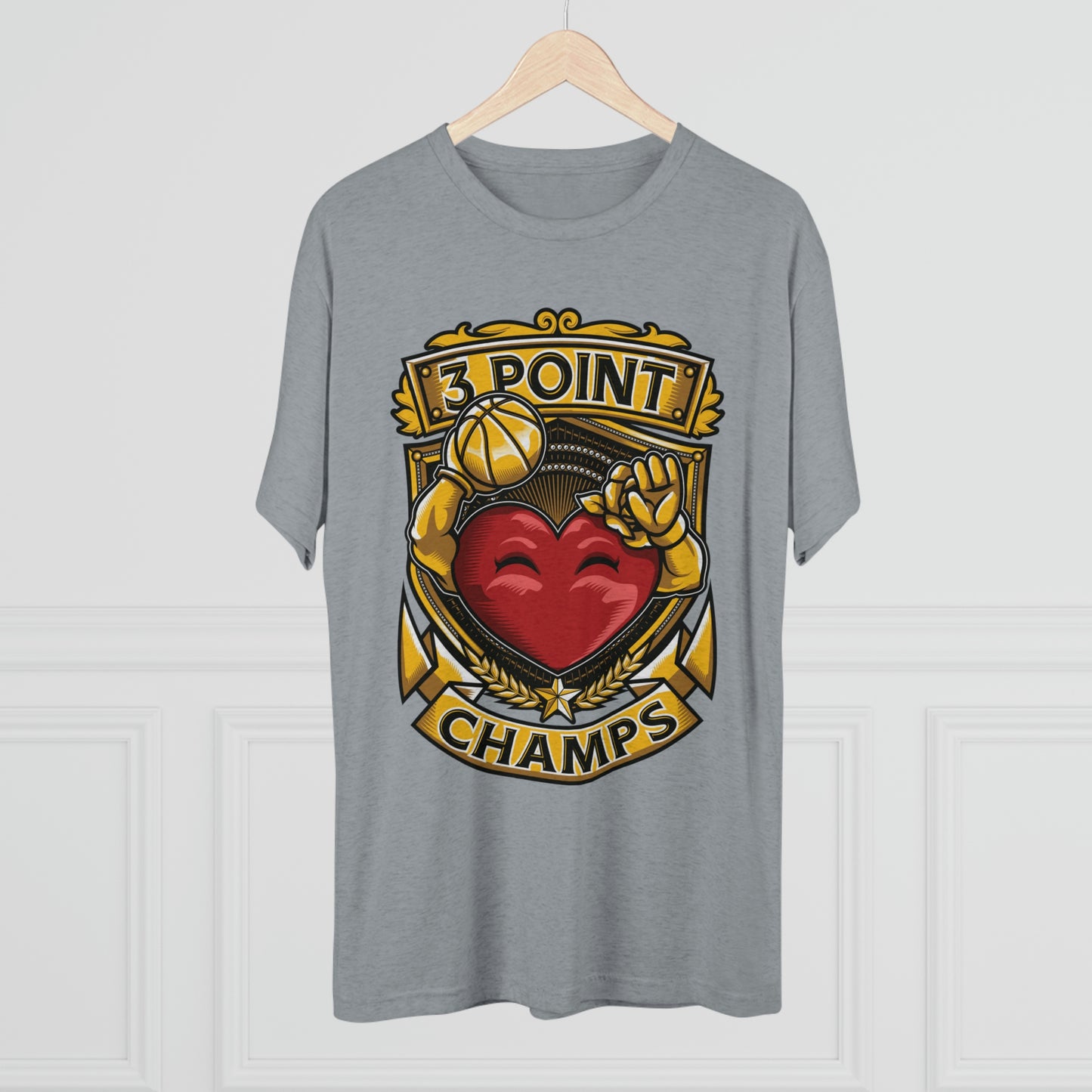 3 POINT CHAMPS - PREMIUM SOFT - Unisex Tri-Blend Crew Tee (Next Level 6010)