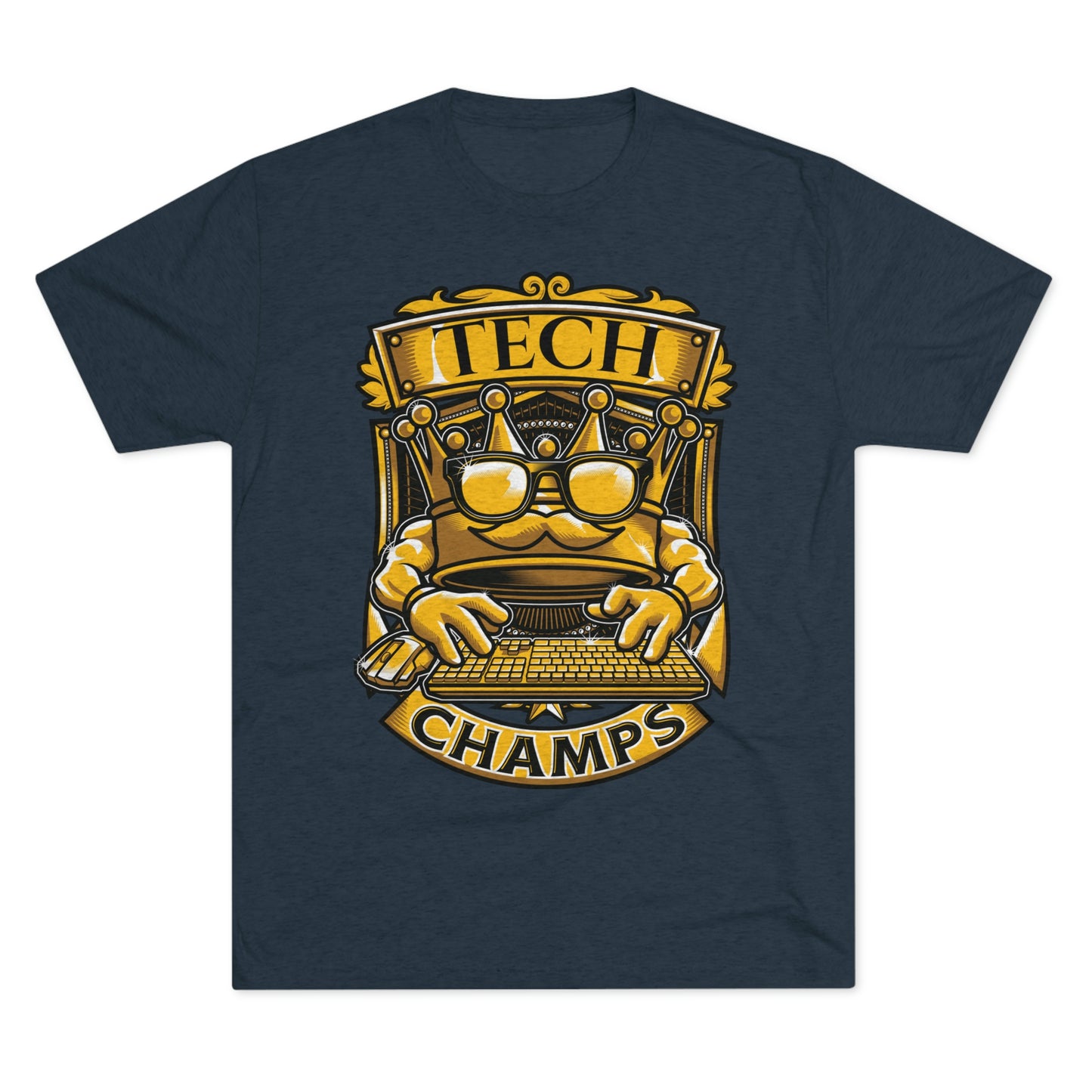 TECH CHAMPS (Men) - PREMIUM SOFT - Unisex Tri-Blend Crew Tee (Next Level 6010)