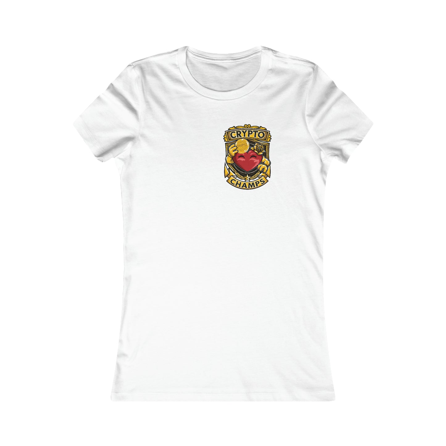 CRYPTO CHAMPS! (Small Front Logo) - Women's Favorite Tee (Bella+Canvas)