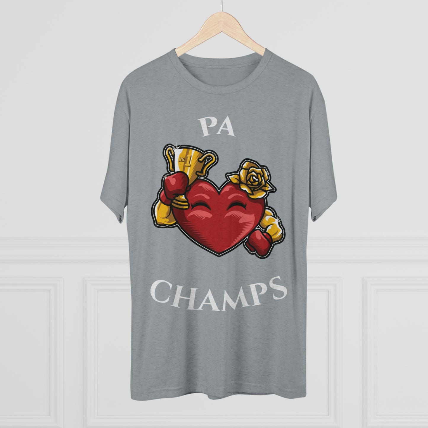 PA CHAMPS (Alternate Logo) - PREMIUM SOFT - Unisex Tri-Blend Crew Tee (Next Level 6010)