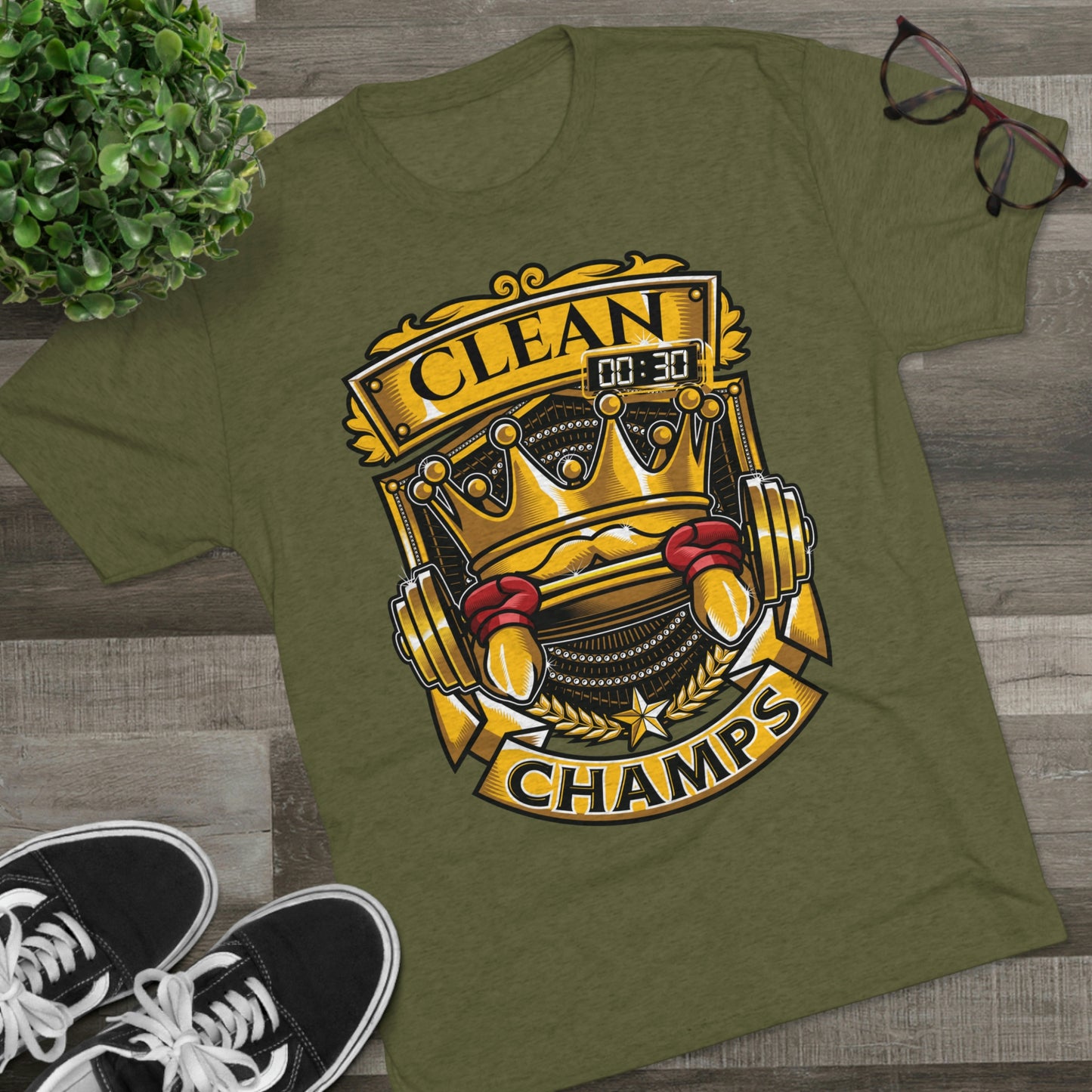 CLEAN CHAMPS - PREMIUM SOFT - Unisex Tri-Blend Crew Tee (Next Level 6010)