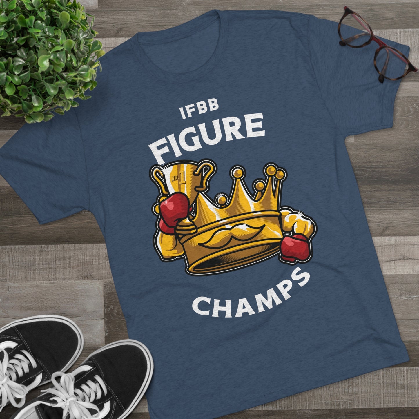 IFBB FIGURE CHAMPS (v2) - PREMIUM SOFT - Unisex Tri-Blend Crew Tee (Next Level 6010)