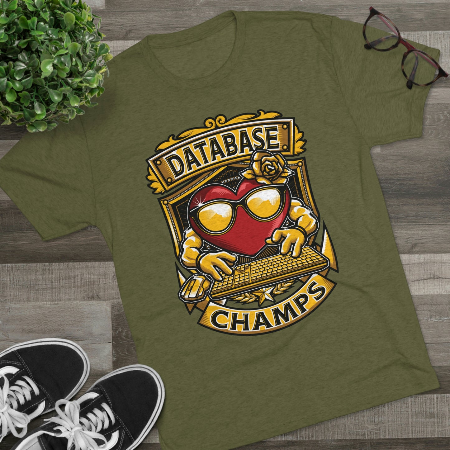 DATABASE CHAMPS - PREMIUM SOFT - Unisex Tri-Blend Crew Tee (Next Level 6010)