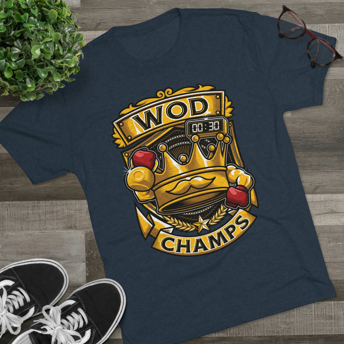 WOD CHAMPS - PREMIUM SOFT - Unisex Tri-Blend Crew Tee (Next Level 6010)