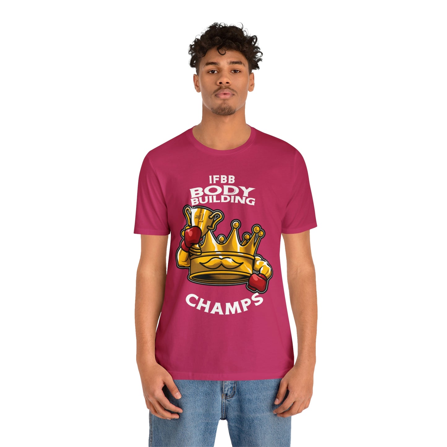 IFBB BODY BUILDING CHAMPS (v2) - Unisex Jersey Short Sleeve Tee (Bella+Canvas)