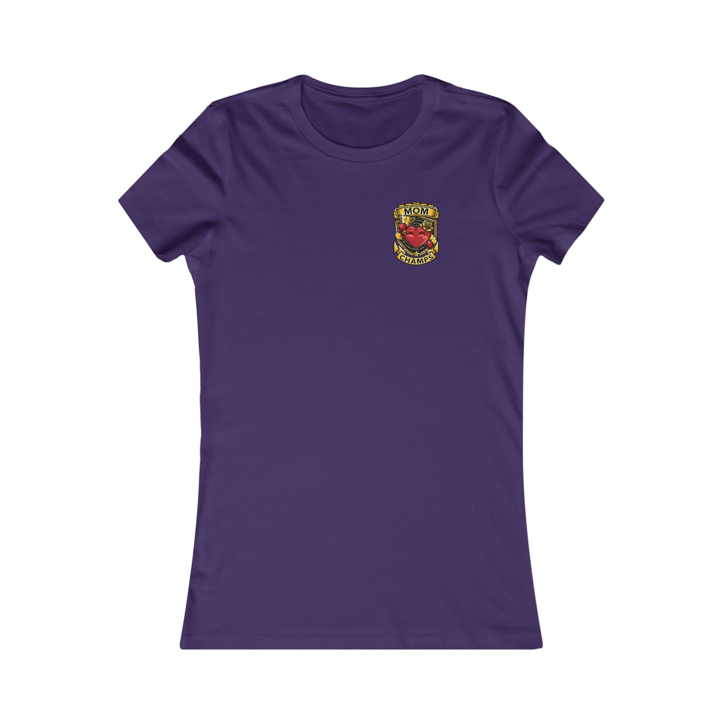 Mom Champs! (Small Front & Back Logo) - Women's Favorite Tee (Bella+Canvas)