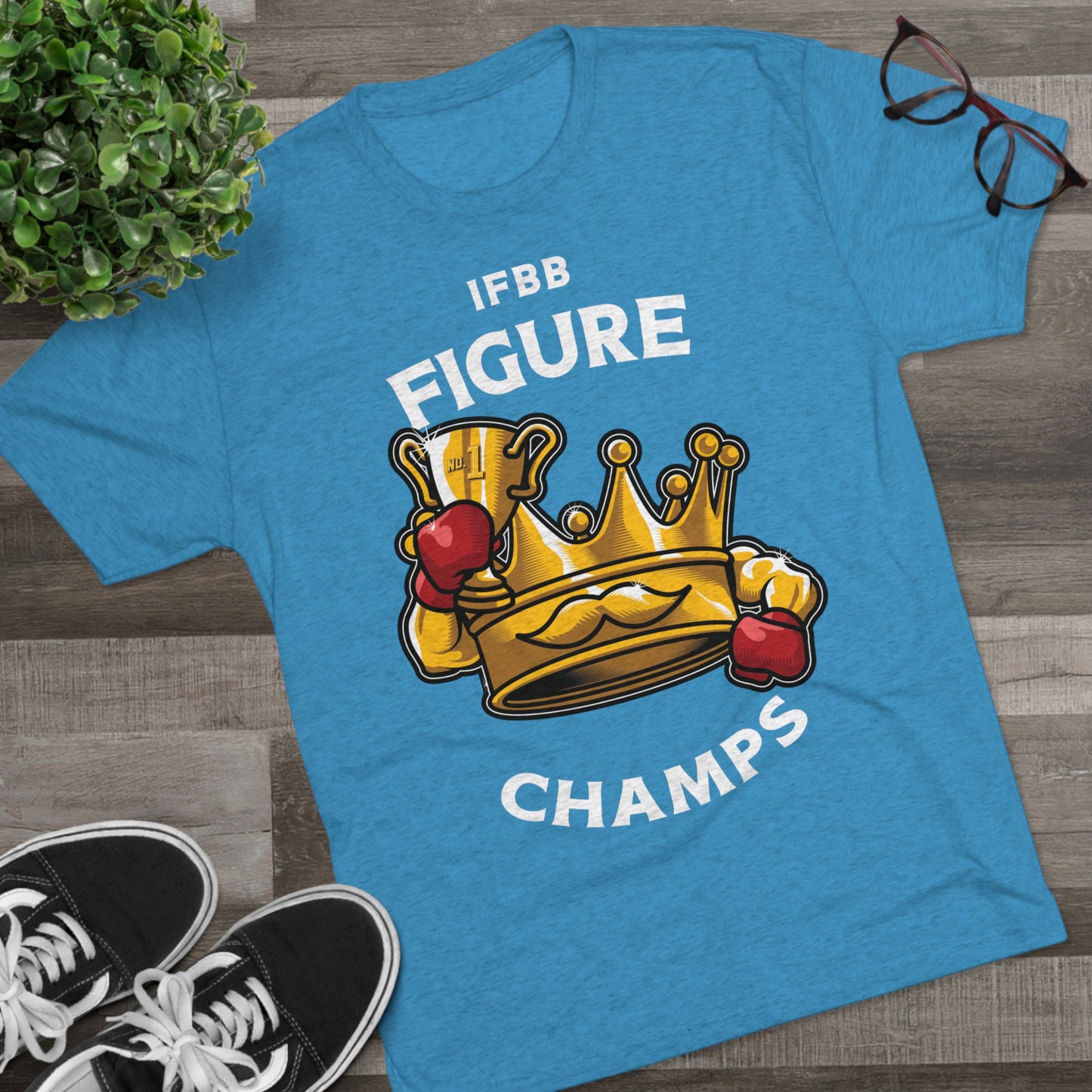 IFBB FIGURE CHAMPS (v2) - PREMIUM SOFT - Unisex Tri-Blend Crew Tee (Next Level 6010)