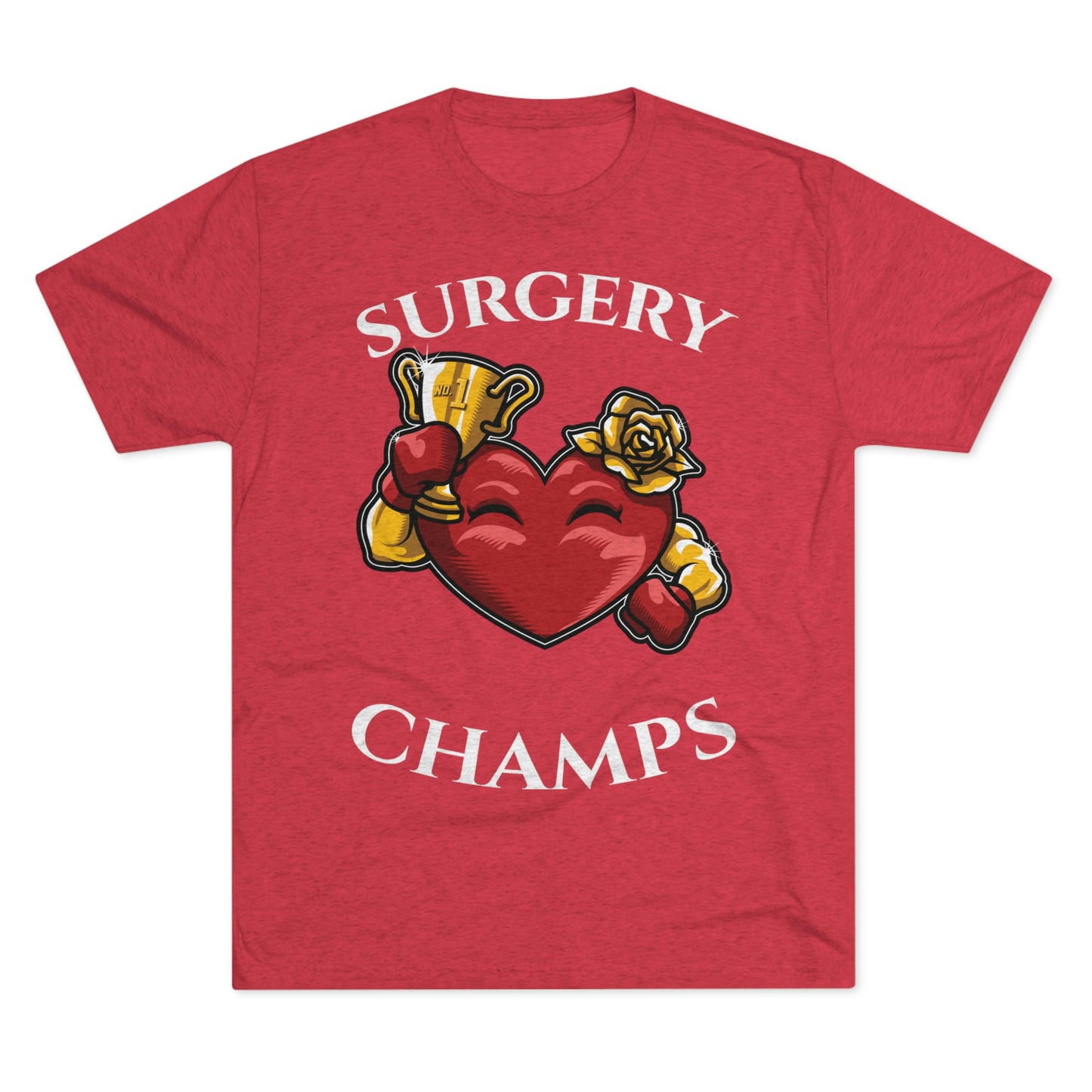 SURGERY CHAMPS (Alternate Logo) - PREMIUM SOFT - Unisex Tri-Blend Crew Tee (Next Level 6010)