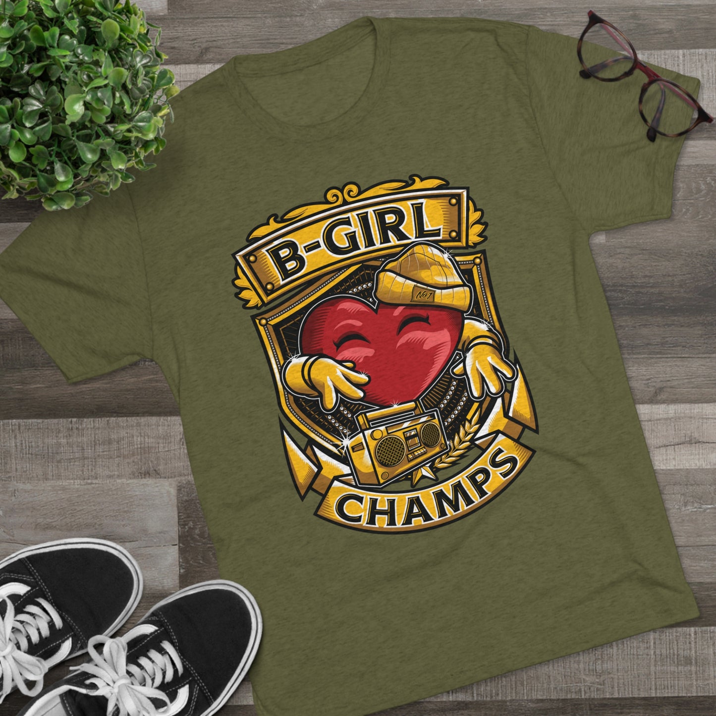 B-GIRL CHAMPS - PREMIUM SOFT - Unisex Tri-Blend Crew Tee (Next Level 6010)