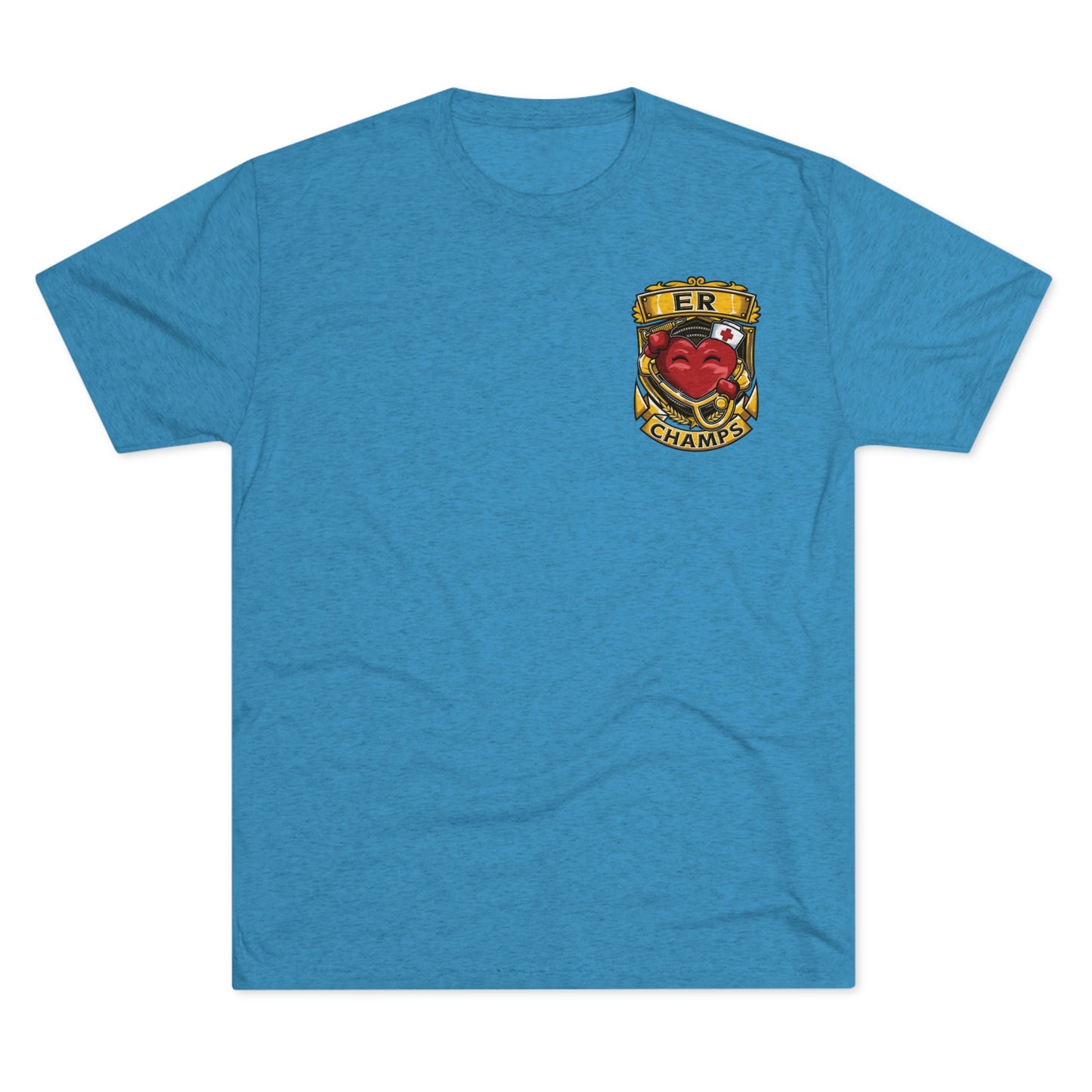 ER CHAMPS (Small Logo) - PREMIUM SOFT - Unisex Tri-Blend Crew Tee (Next Level 6010)