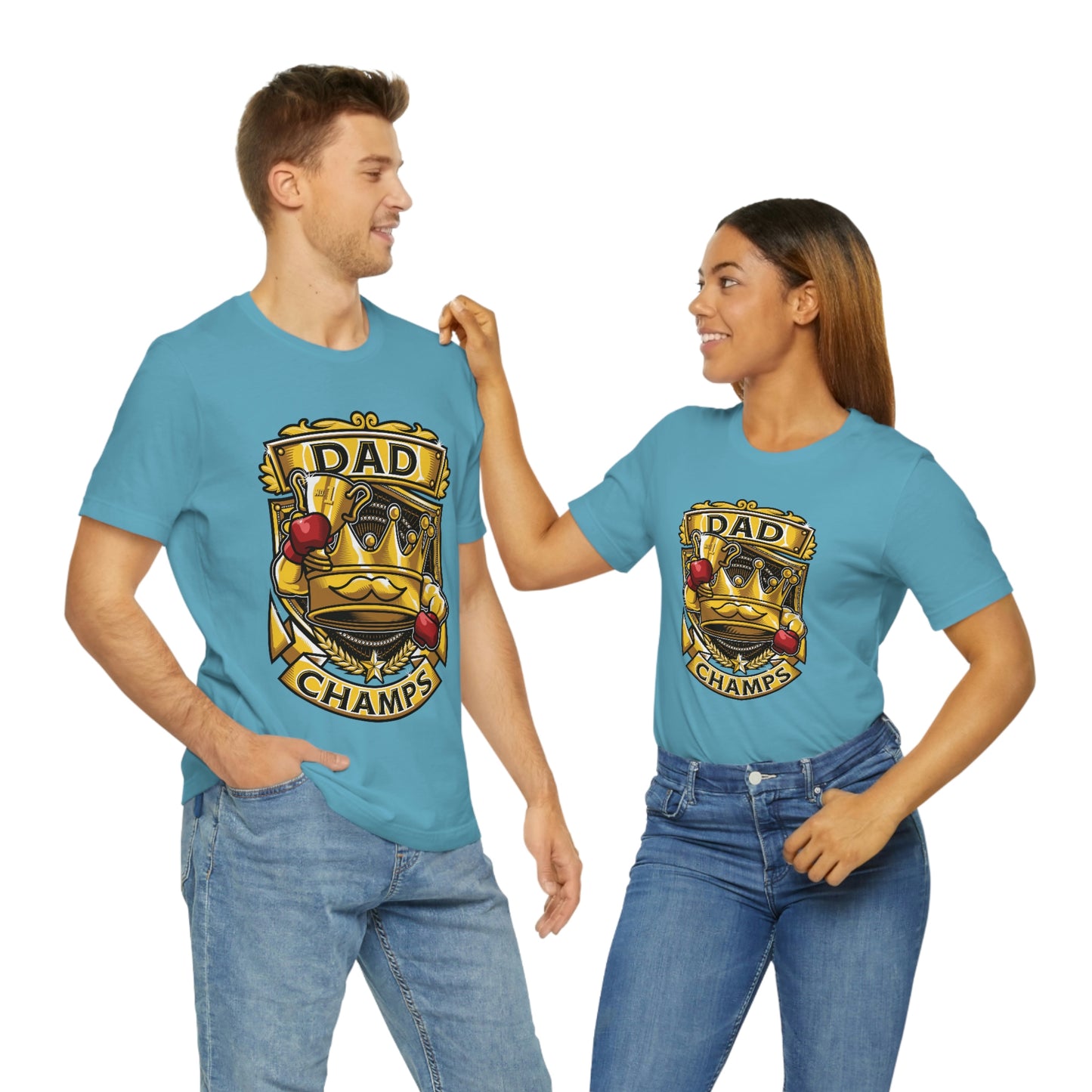 Dad Champs! - Unisex Jersey Short Sleeve Tee (Canvas-Bella)