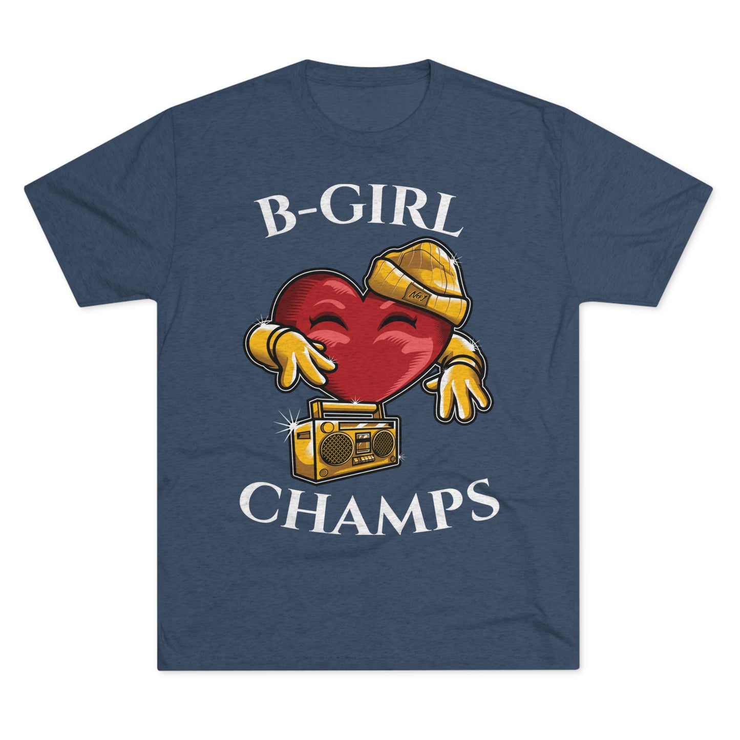 B-GIRL CHAMPS (No Crest) - PREMIUM SOFT - Unisex Tri-Blend Crew Tee (Next Level 6010)