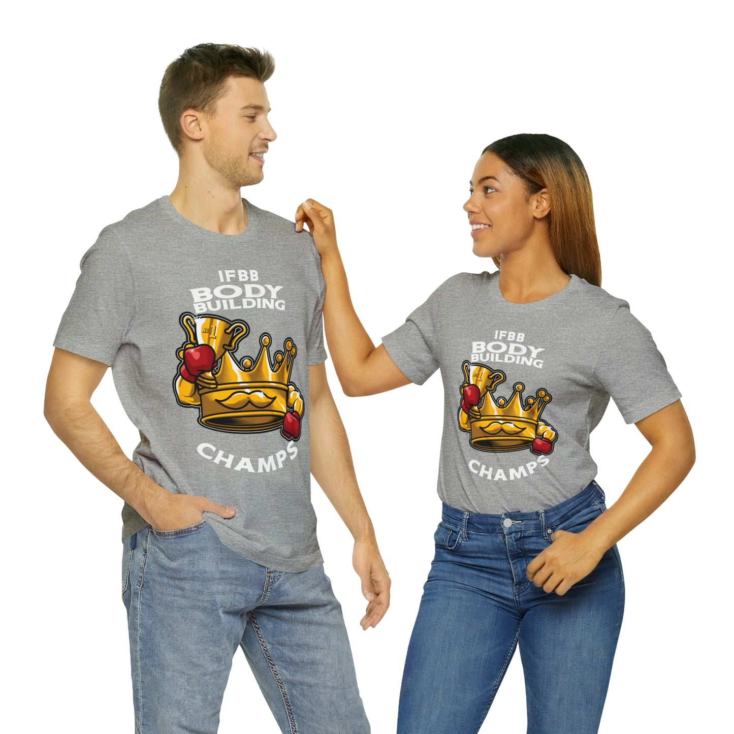 IFBB BODY BUILDING CHAMPS (v2) - Unisex Jersey Short Sleeve Tee (Bella+Canvas)