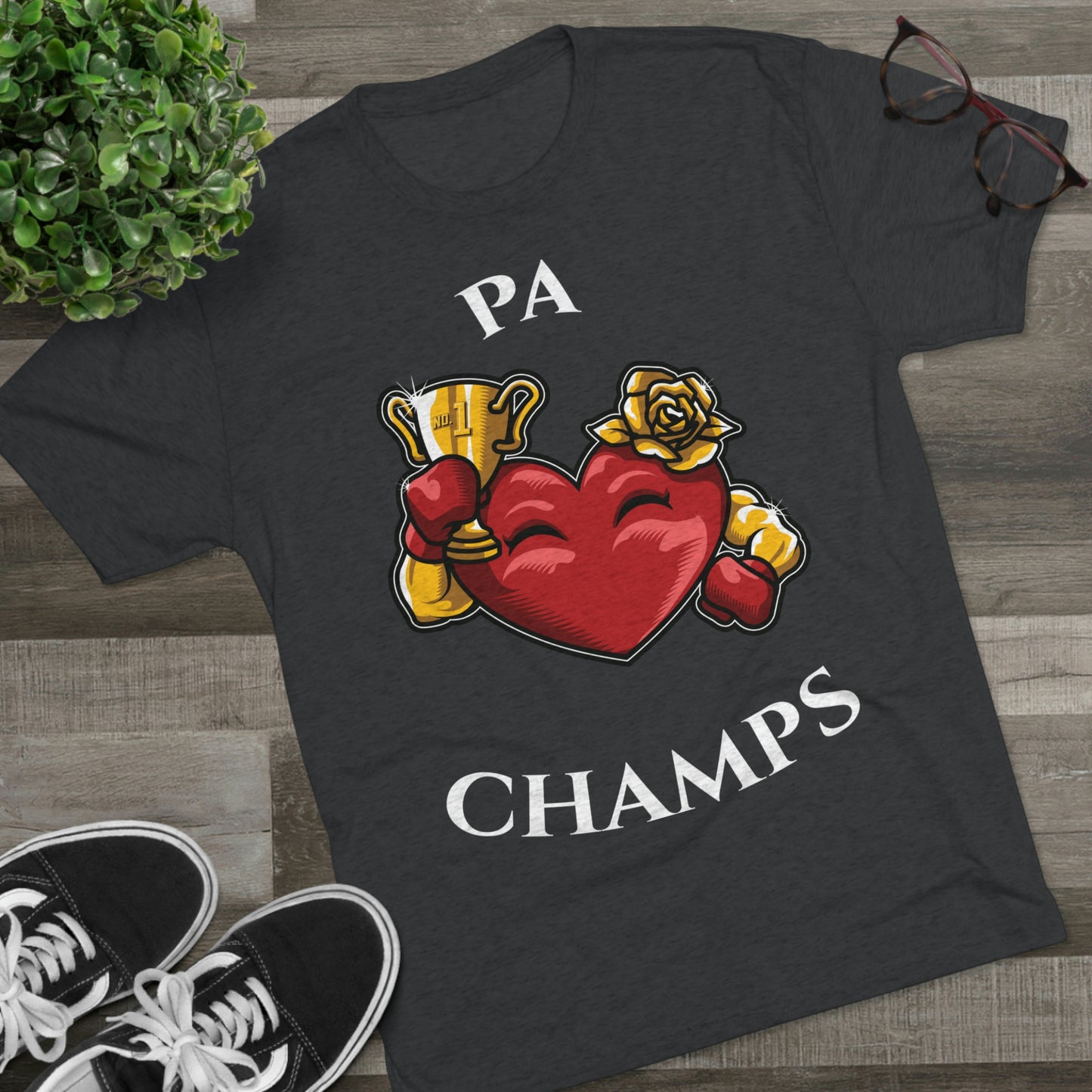 PA CHAMPS (Alternate Logo) - PREMIUM SOFT - Unisex Tri-Blend Crew Tee (Next Level 6010)