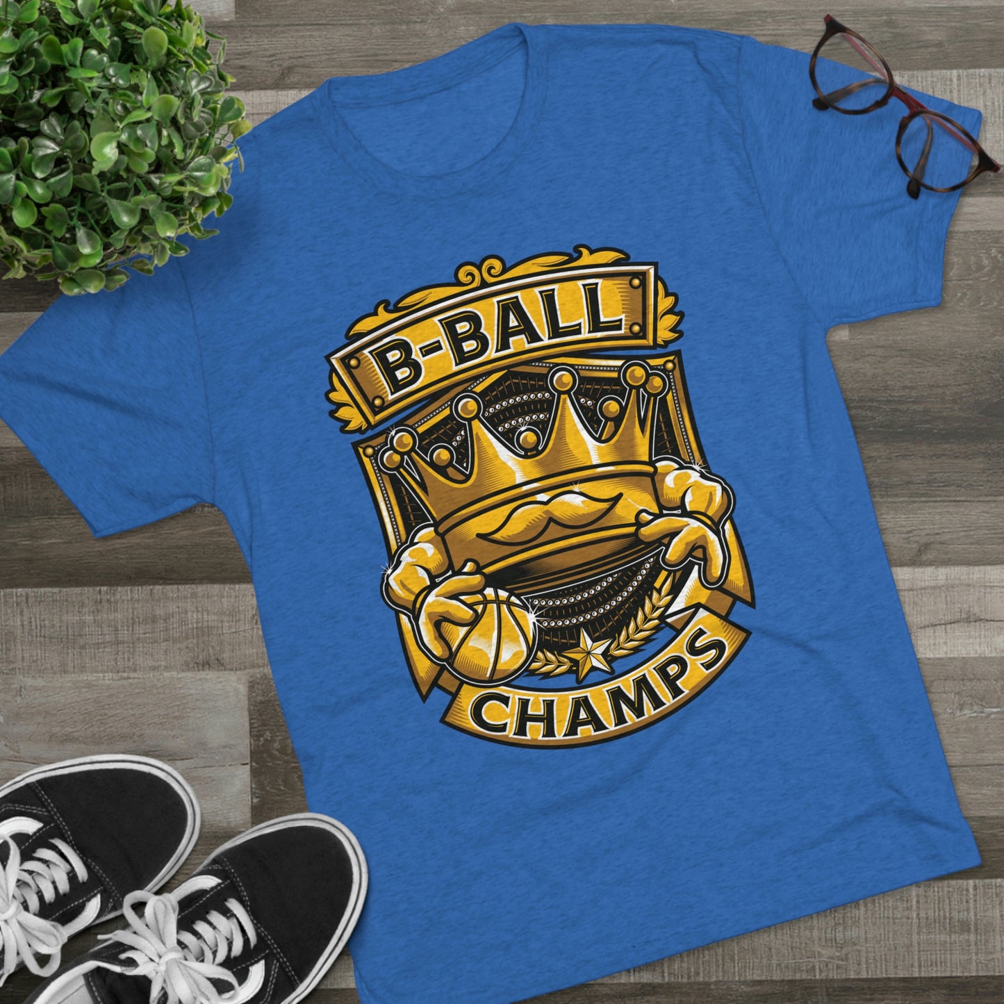 B-BALL CHAMPS - PREMIUM SOFT - Unisex Tri-Blend Crew Tee (Next Level 6010)