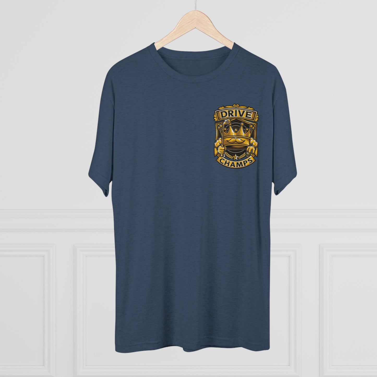 DRIVE CHAMPS (Small Logo) - PREMIUM SOFT - Unisex Tri-Blend Crew Tee (Next Level 6010)